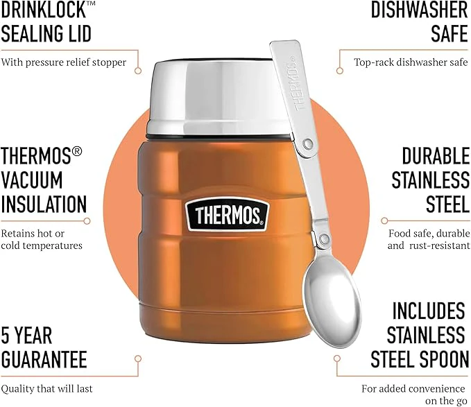 Thermos -  King Porte Aliments Cuivre 470Ml - Image 3