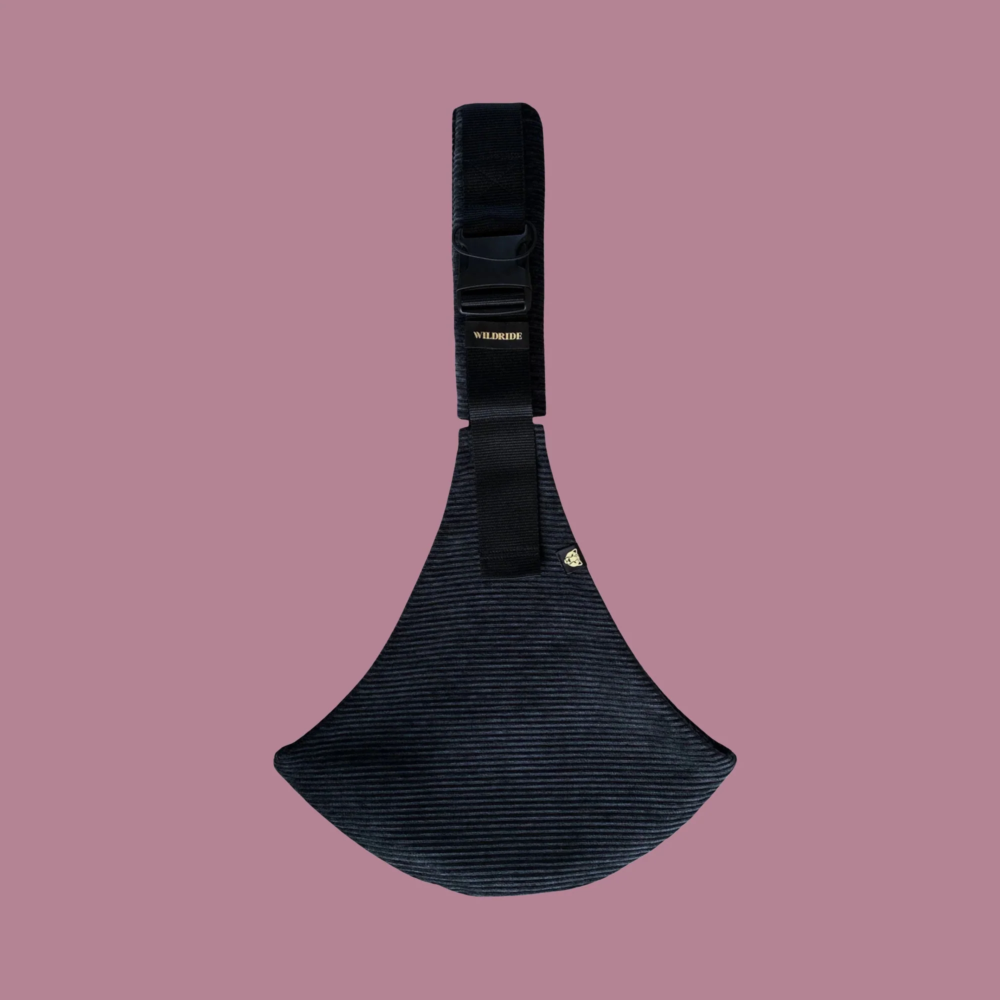 Porte-Bébé Velours Côtelé Noir - Image 4