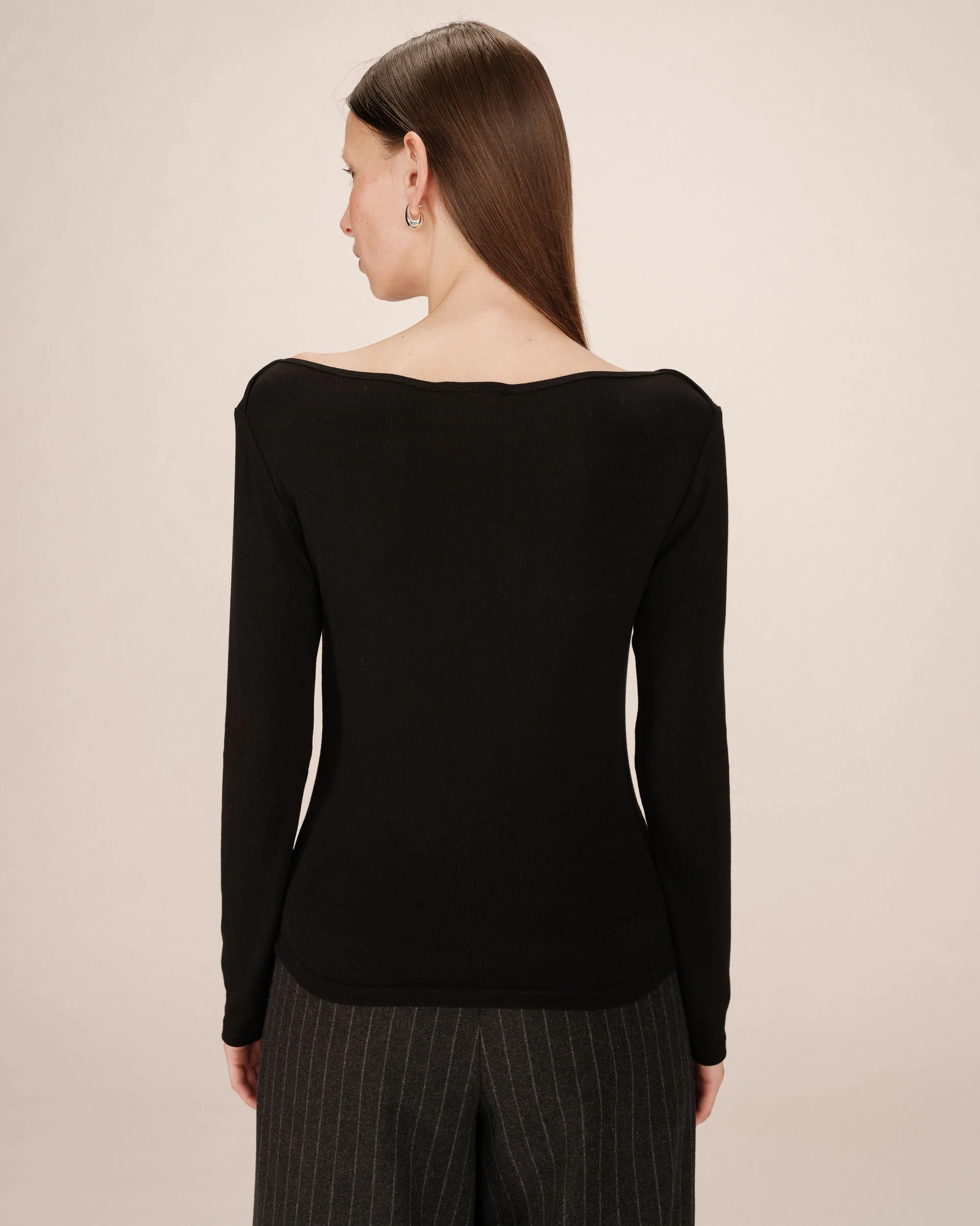 Top Col Bateau Noir Stanley - Image 4