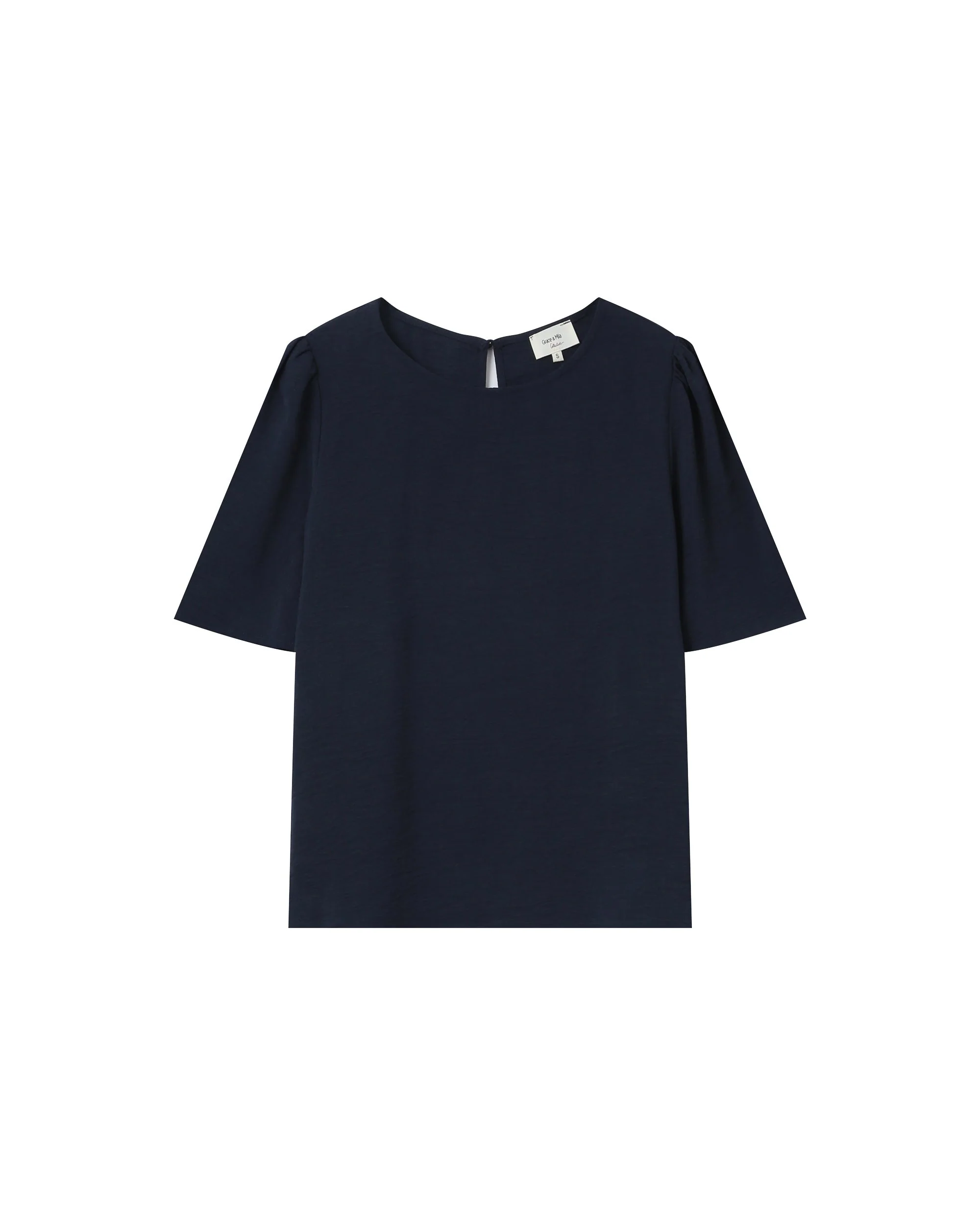 Top Fluide Col Rond Marine Shine - Image 5