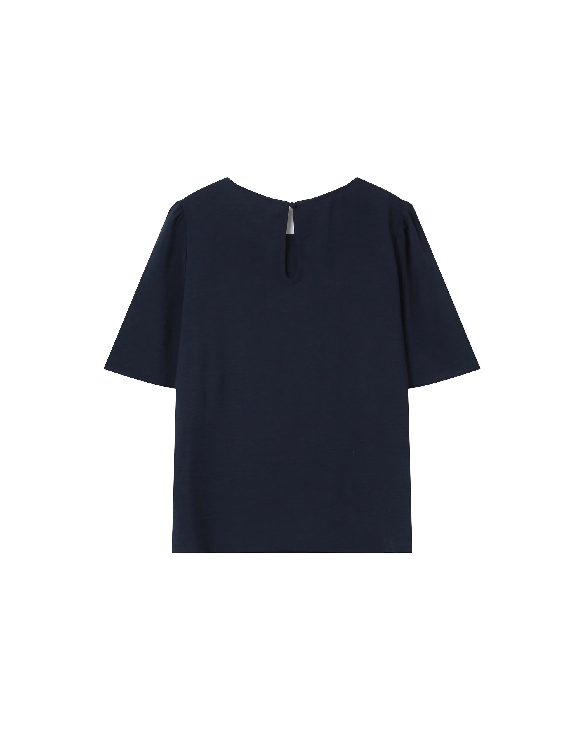 Top Fluide Col Rond Marine Shine - Image 6