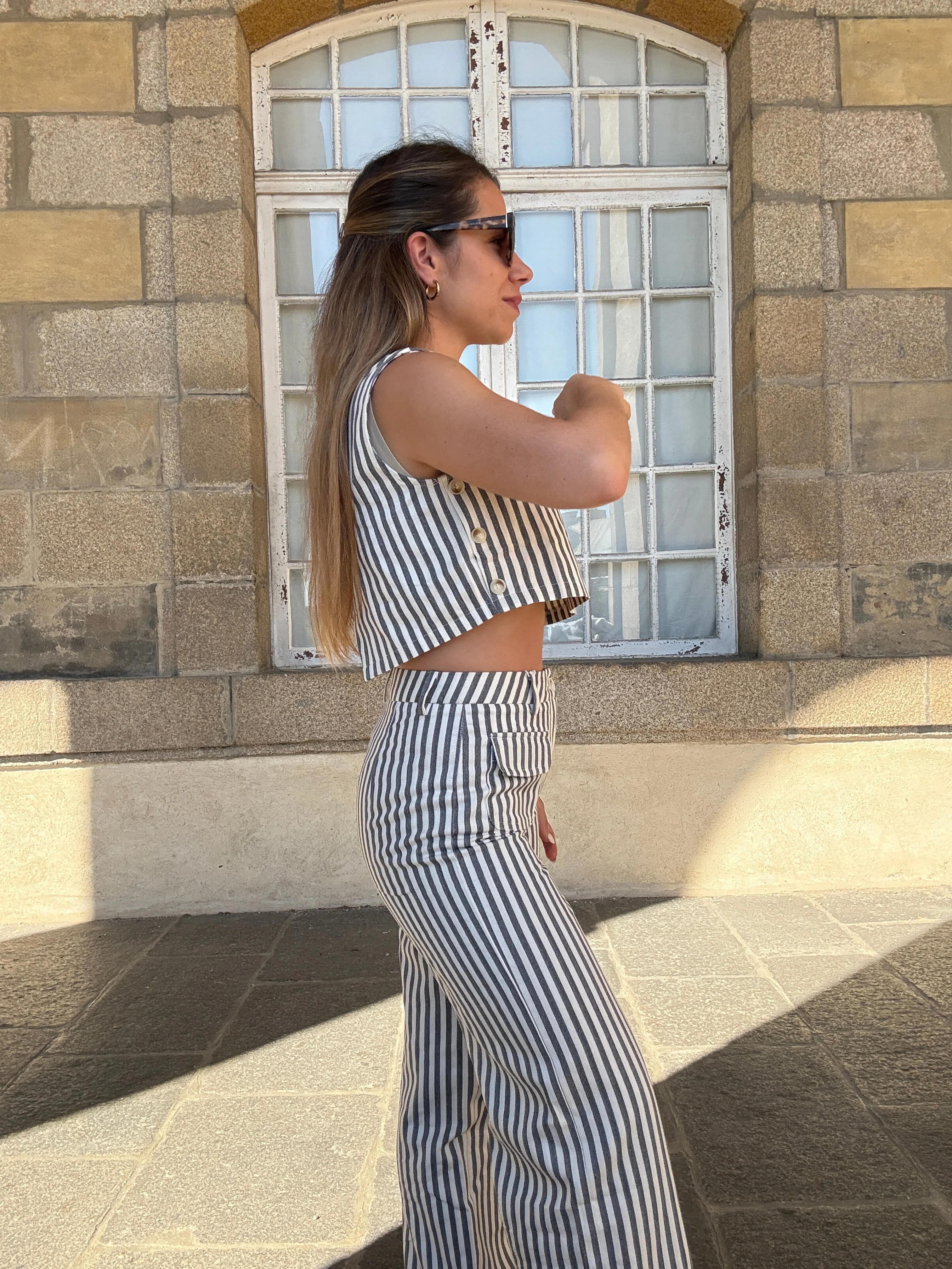 Top Rayé Marin Bleu - Image 3