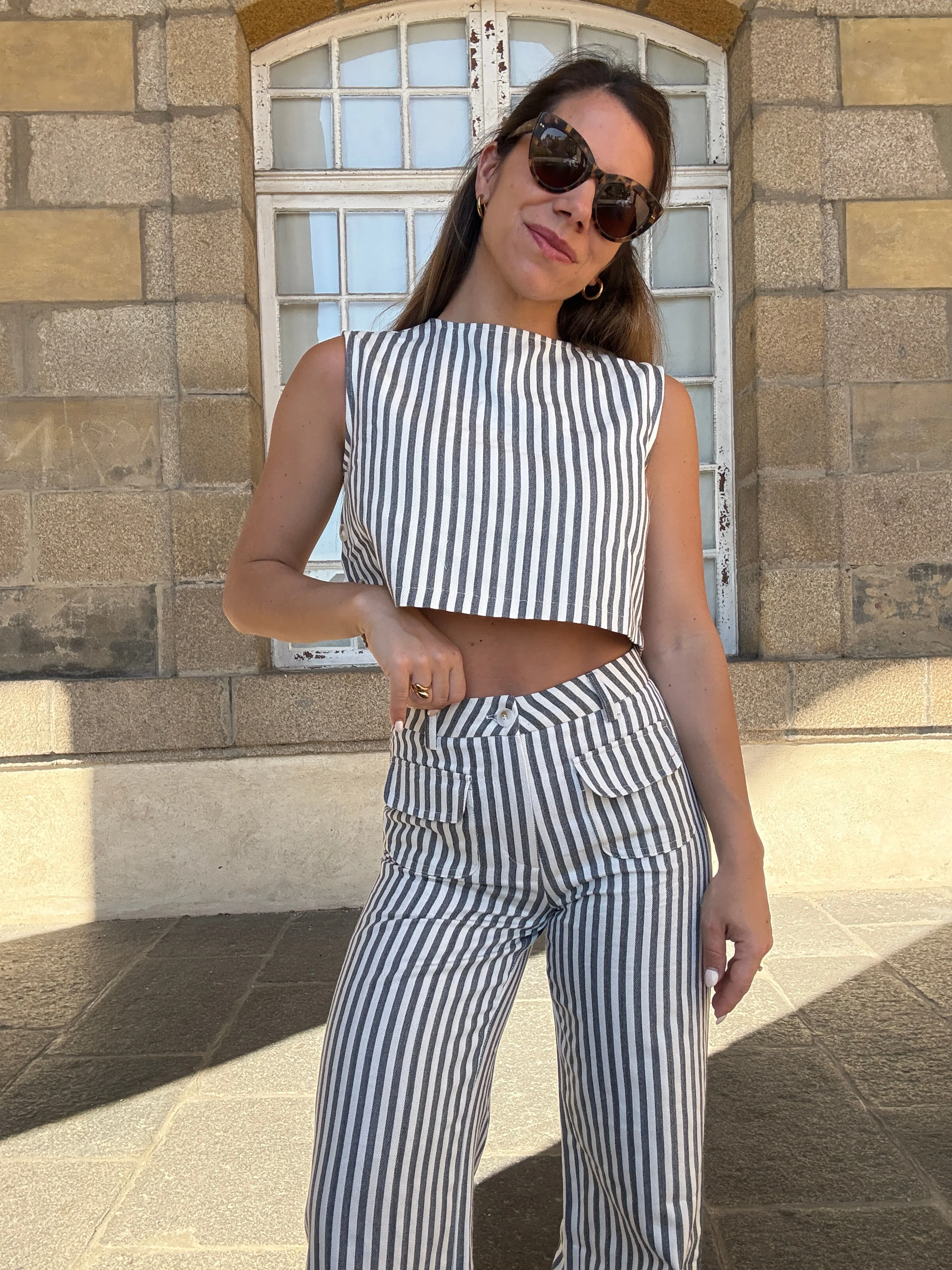 Top Rayé Marin Bleu - Image 4