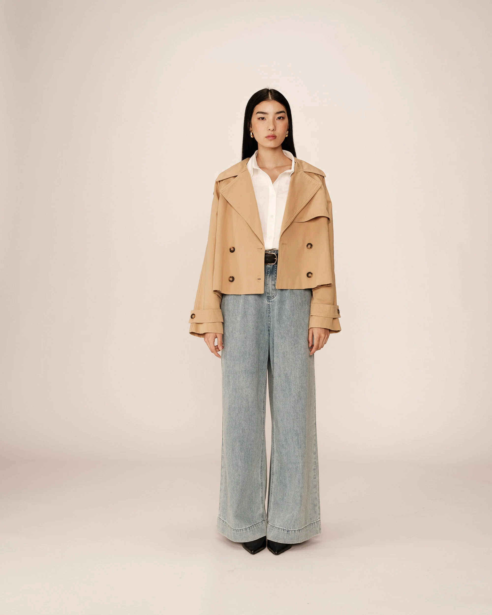 Trench Court Camel Printemps - Image 3