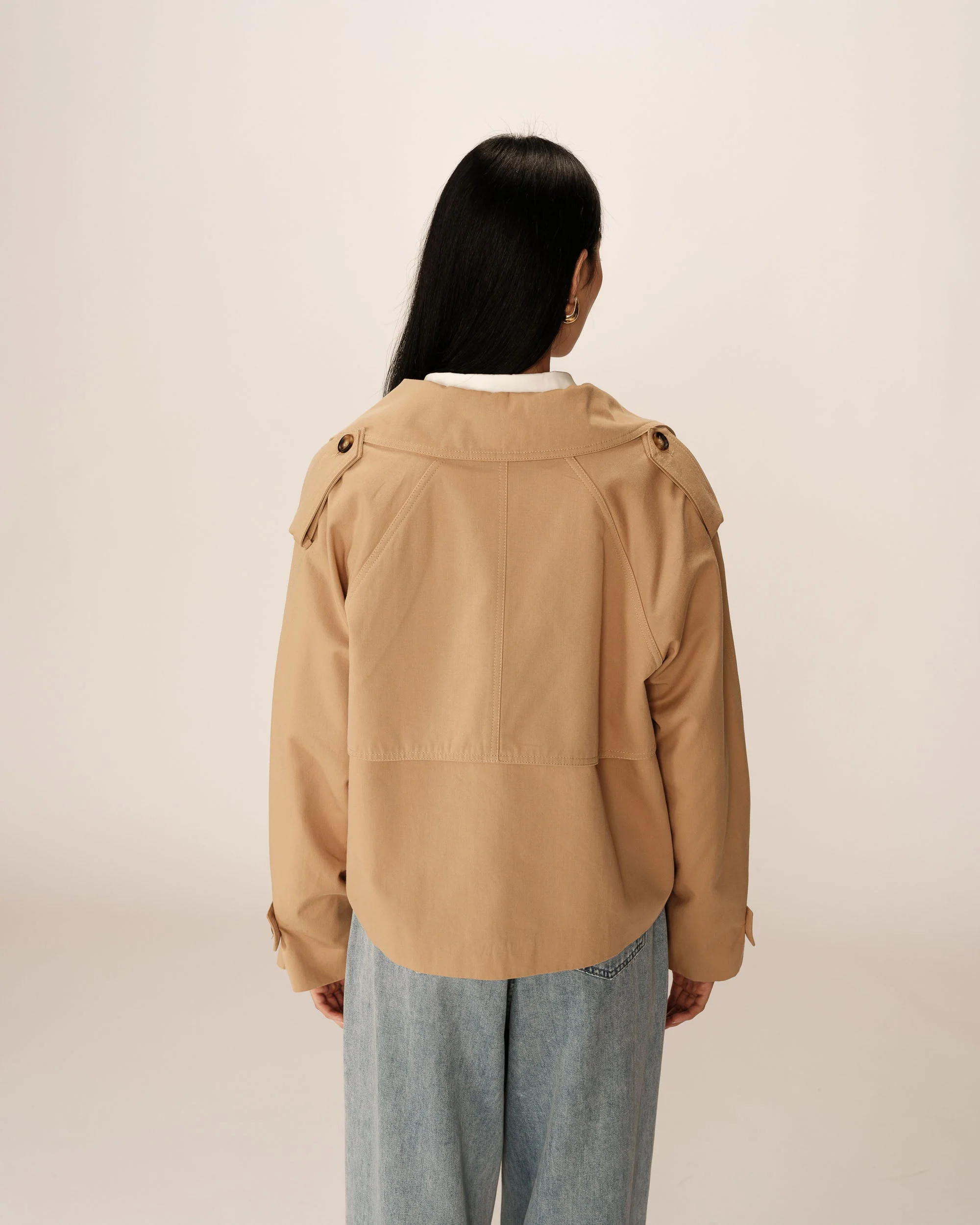 Trench Court Camel Printemps - Image 6