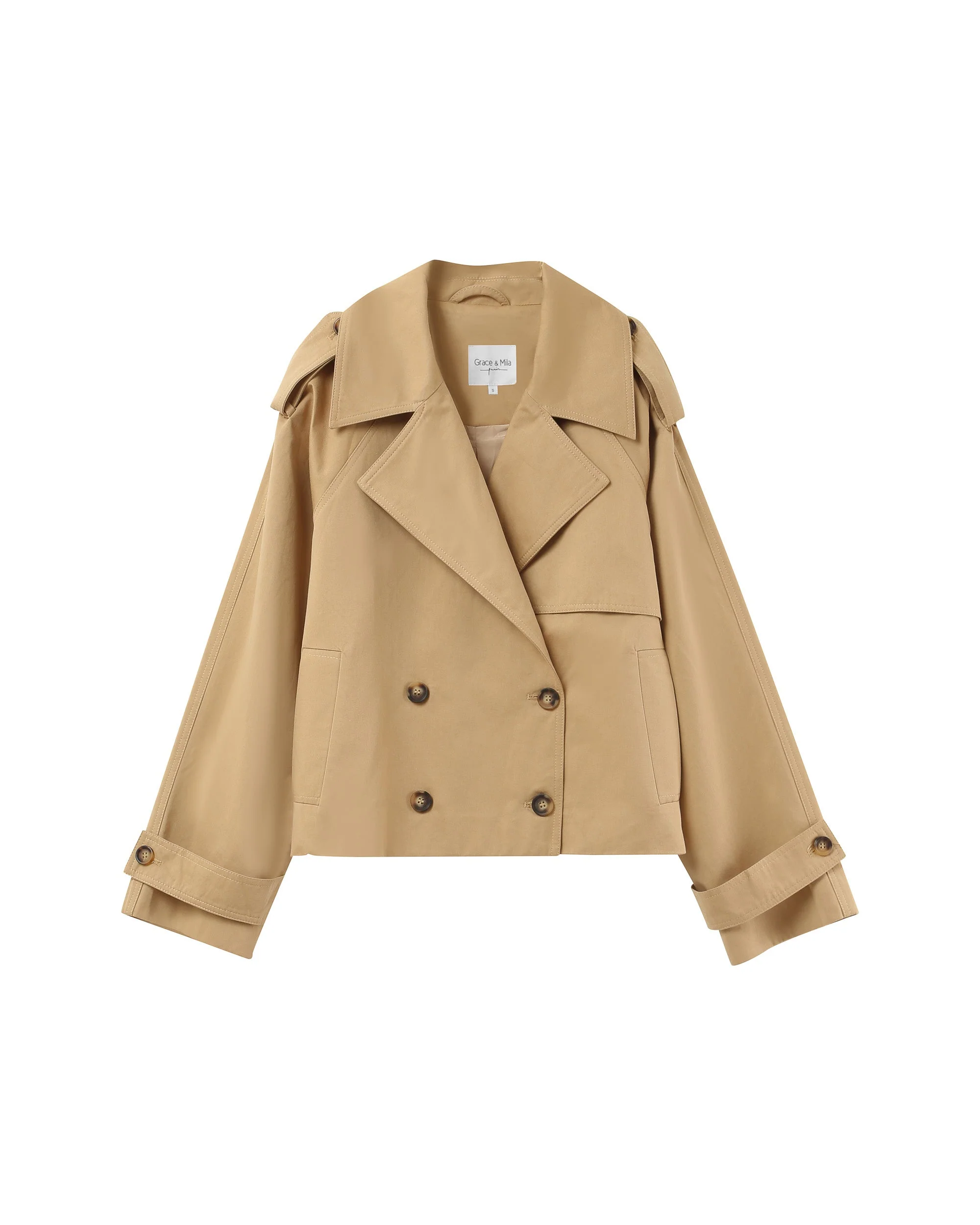 Trench Court Camel Printemps - Image 7