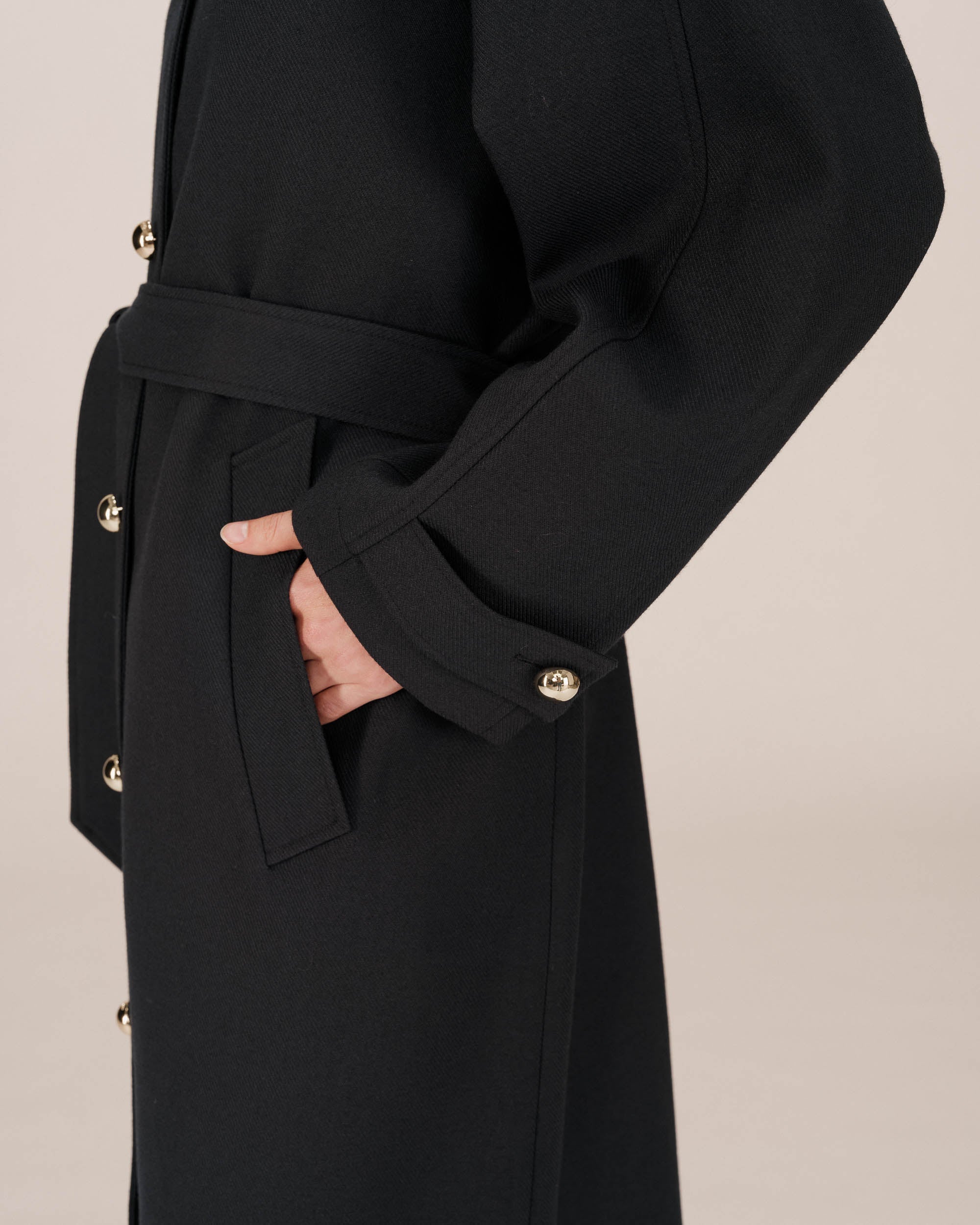 Trench Long Boutons Dorés Marine Scott - Image 5