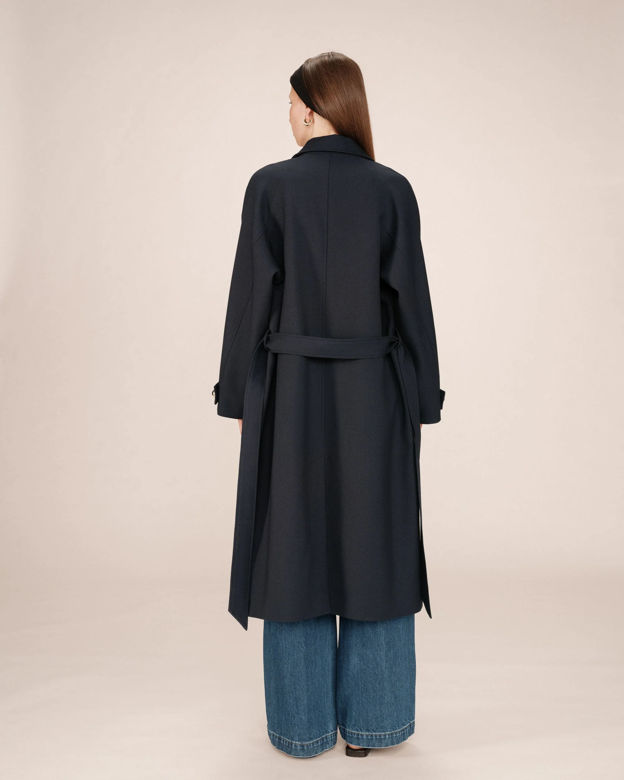 Trench Long Boutons Dorés Marine Scott - Image 6