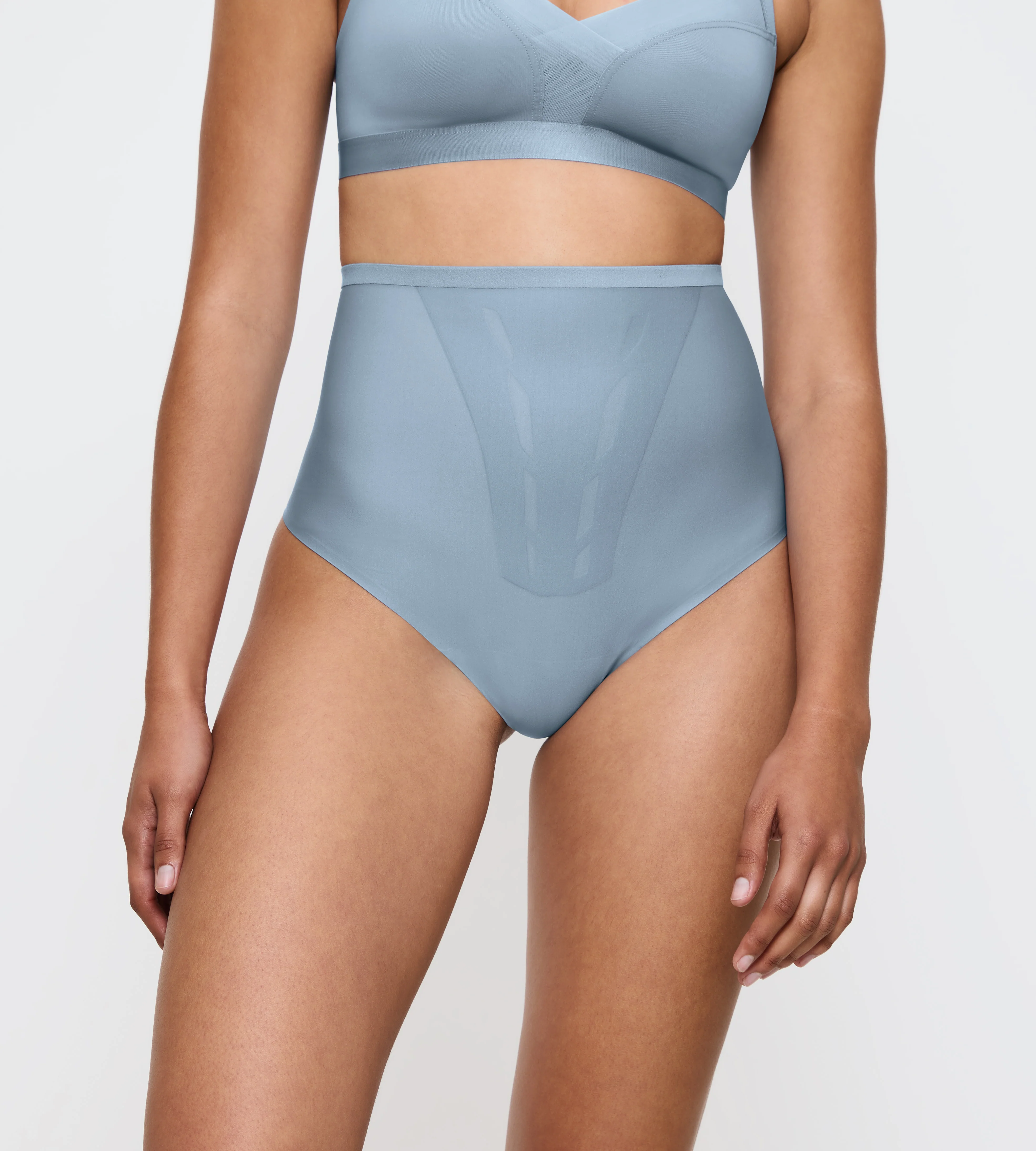 String Taille Haute Triumph Shape Smart Highwaist String - Chambray - Image 4