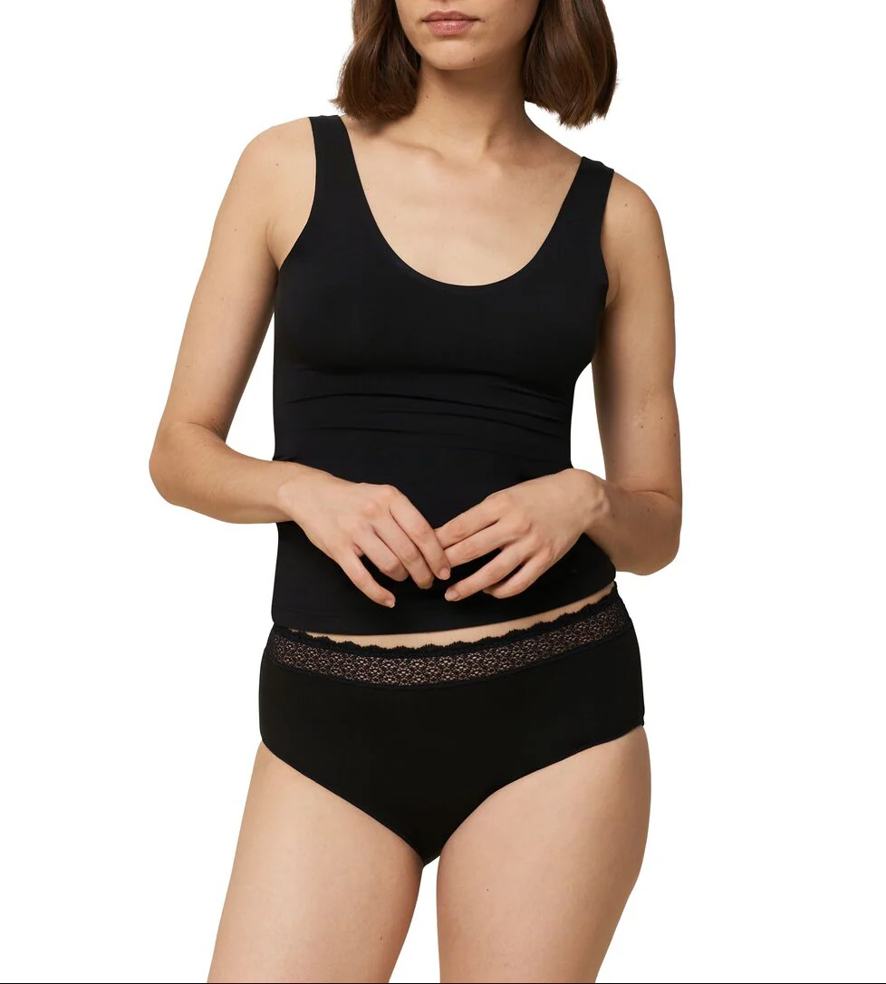 Slip Taille Haute Lot De 3 Feel Of Modal Midi 3P - Black - Image 7