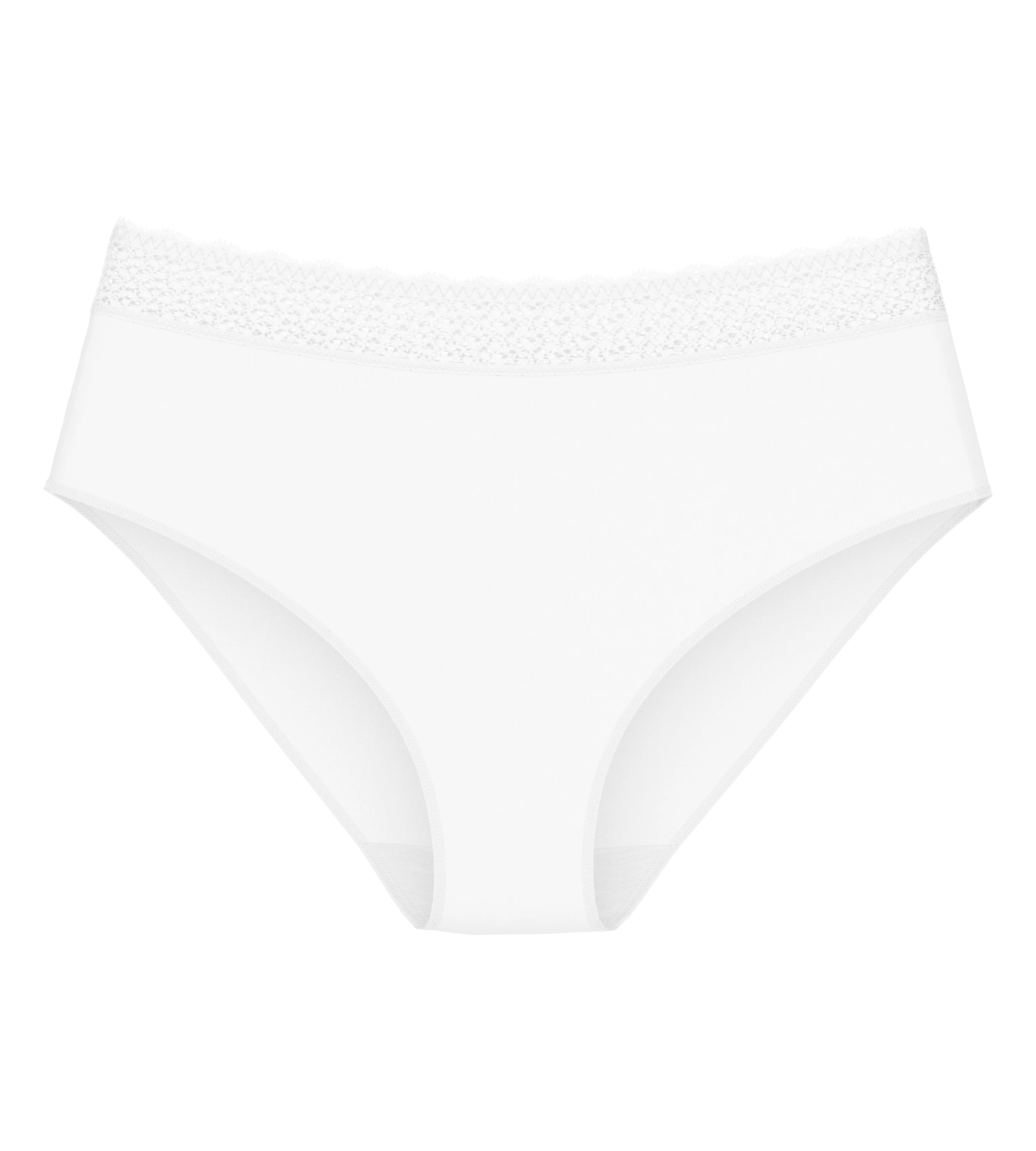 Slip Taille Haute Lot De 3 Feel Of Modal Midi 3P - White - Image 6