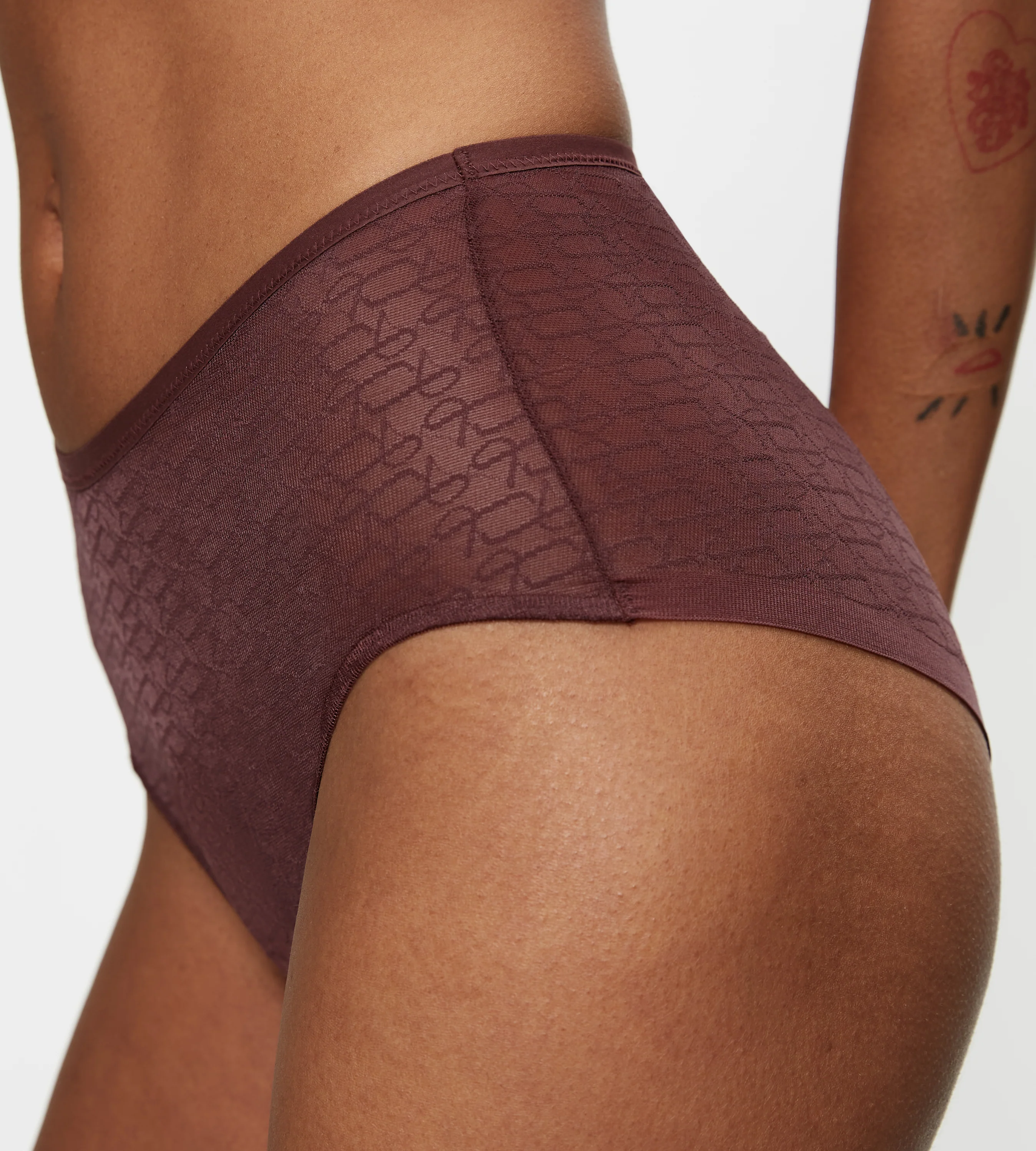 Slip Culotte Triumph Signature Sheer Maxi Ex - Decadent Chocolate - Image 3