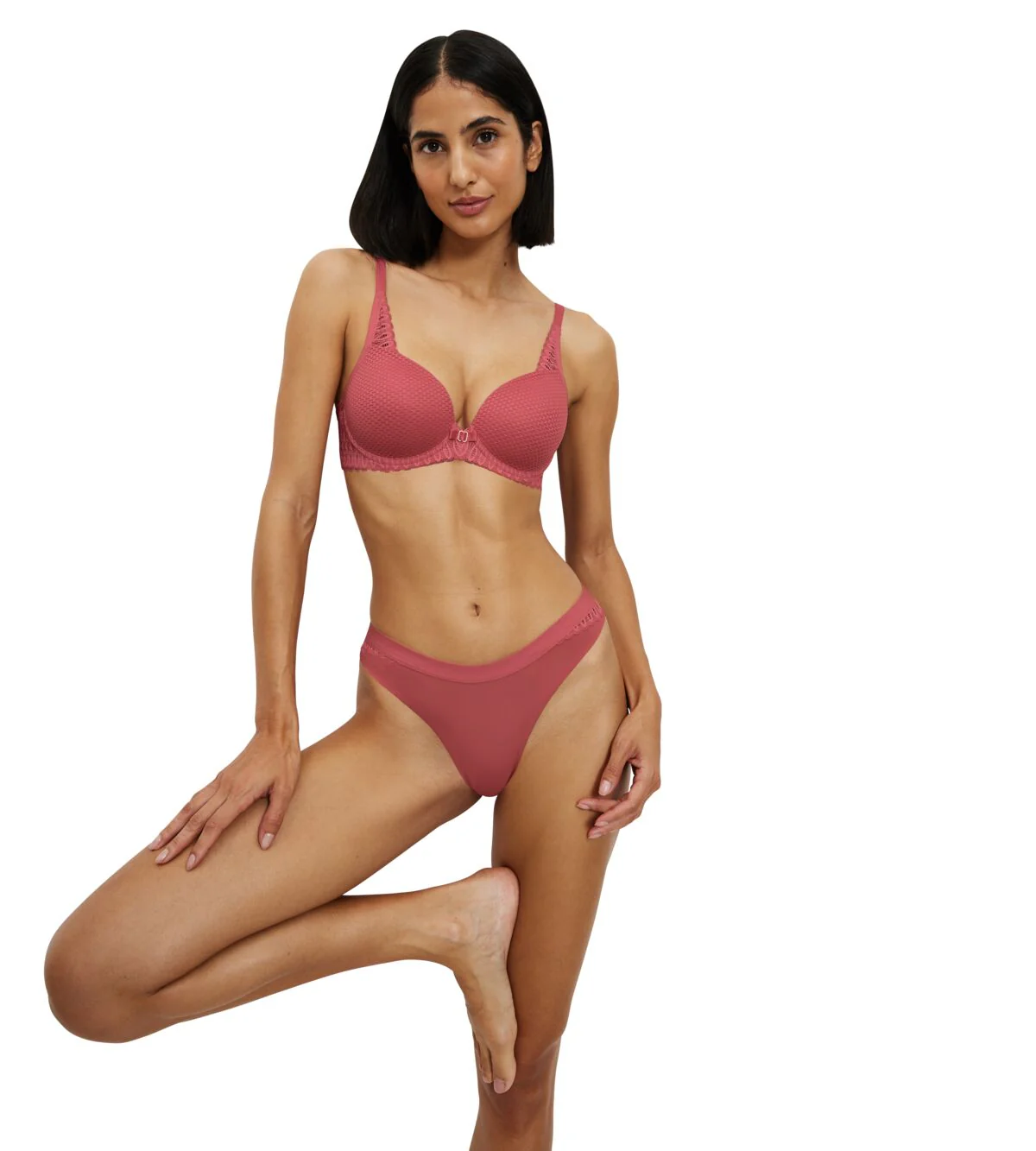 String Aura Spotlight T High Leg String - Strawberry Allure - Image 7
