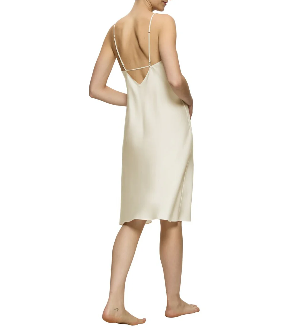 Chemise De Nuit Silky Sensuality Ndw X - Ecru White - Image 3