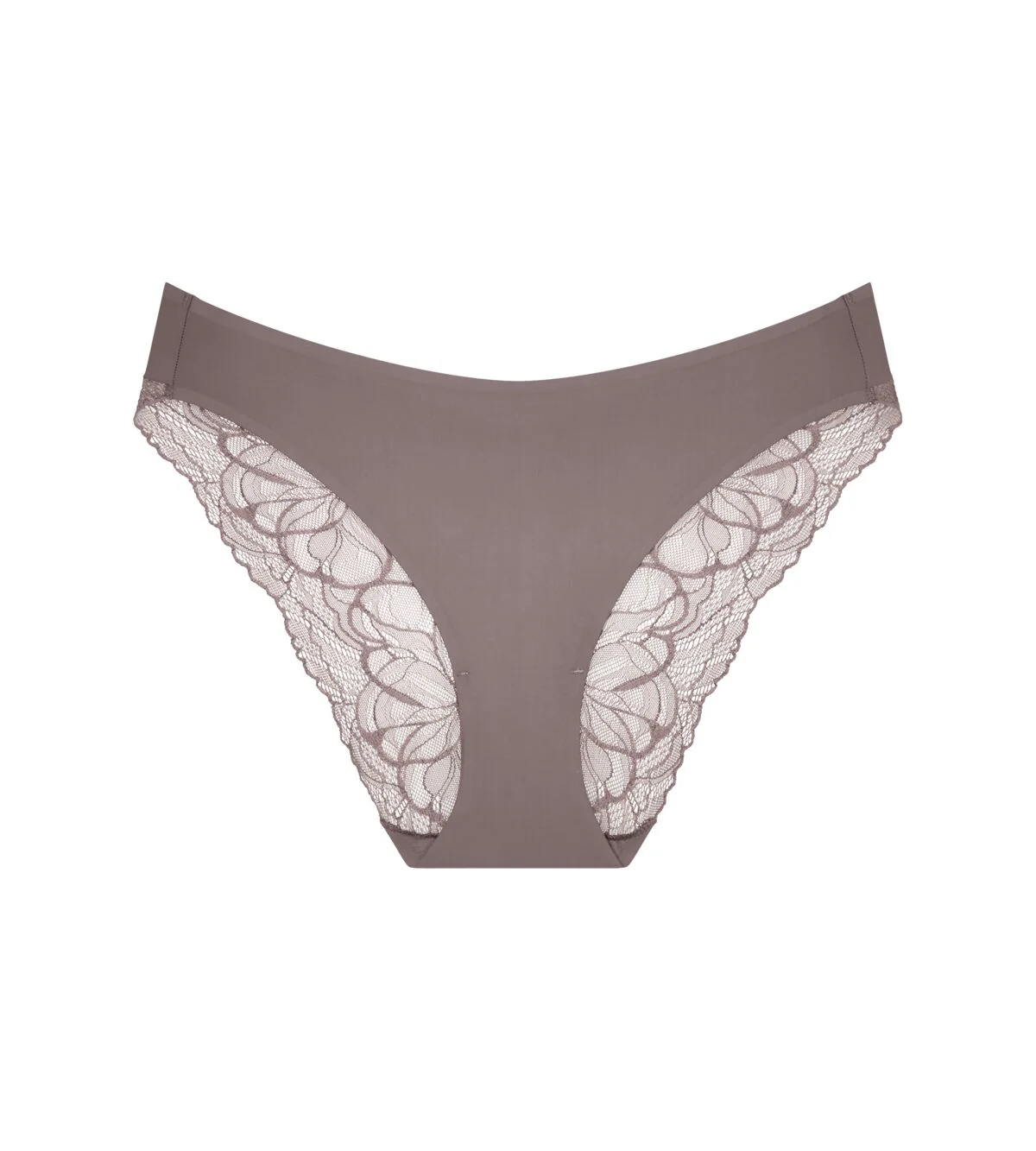 Slip Échancré Body Make-Up Illusion Lace Highleg Tai - Pigeon Grey - Image 5