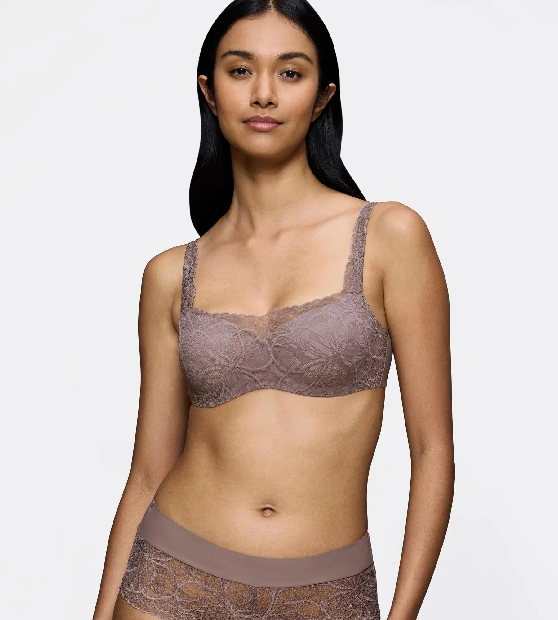 Balconnet Ampliforme Body Make-Up Illusion Lace Balconette - Pigeon Grey - Image 7