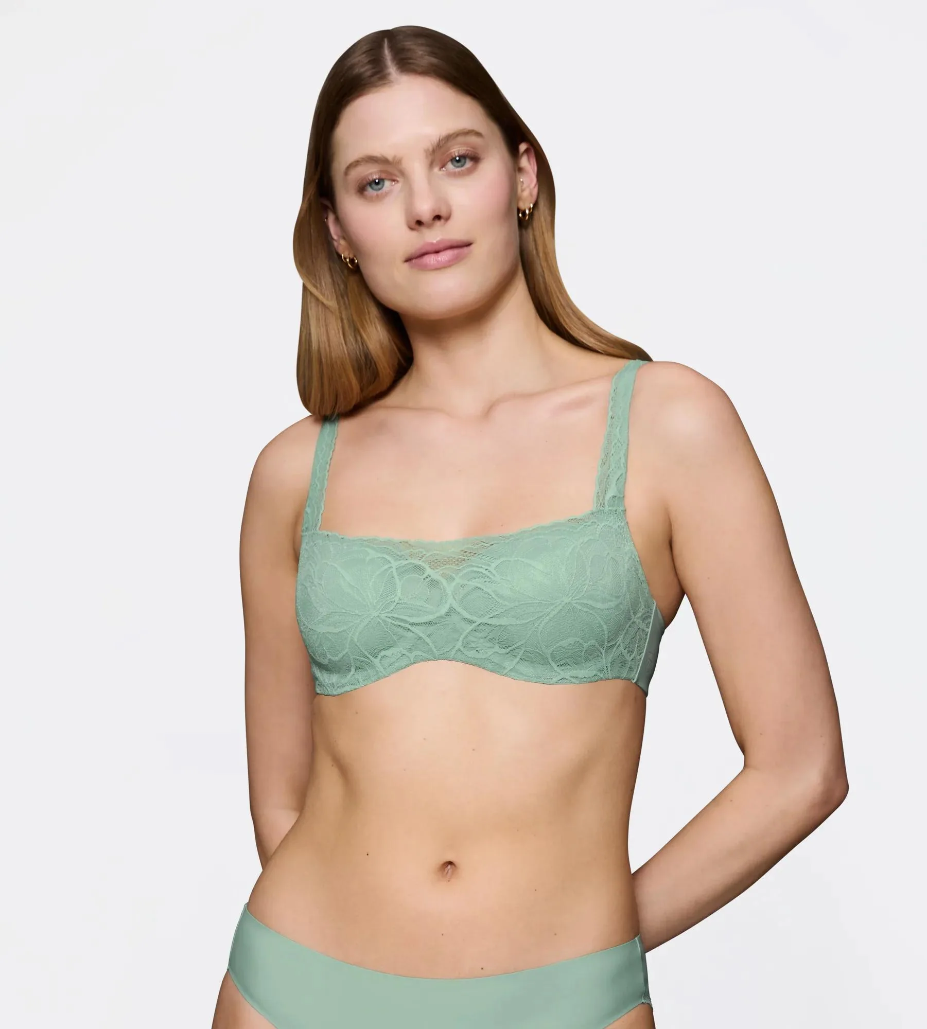 Balconnet Ampliforme Body Make-Up Illusion Lace Balconette - Pigeon Grey - Image 8