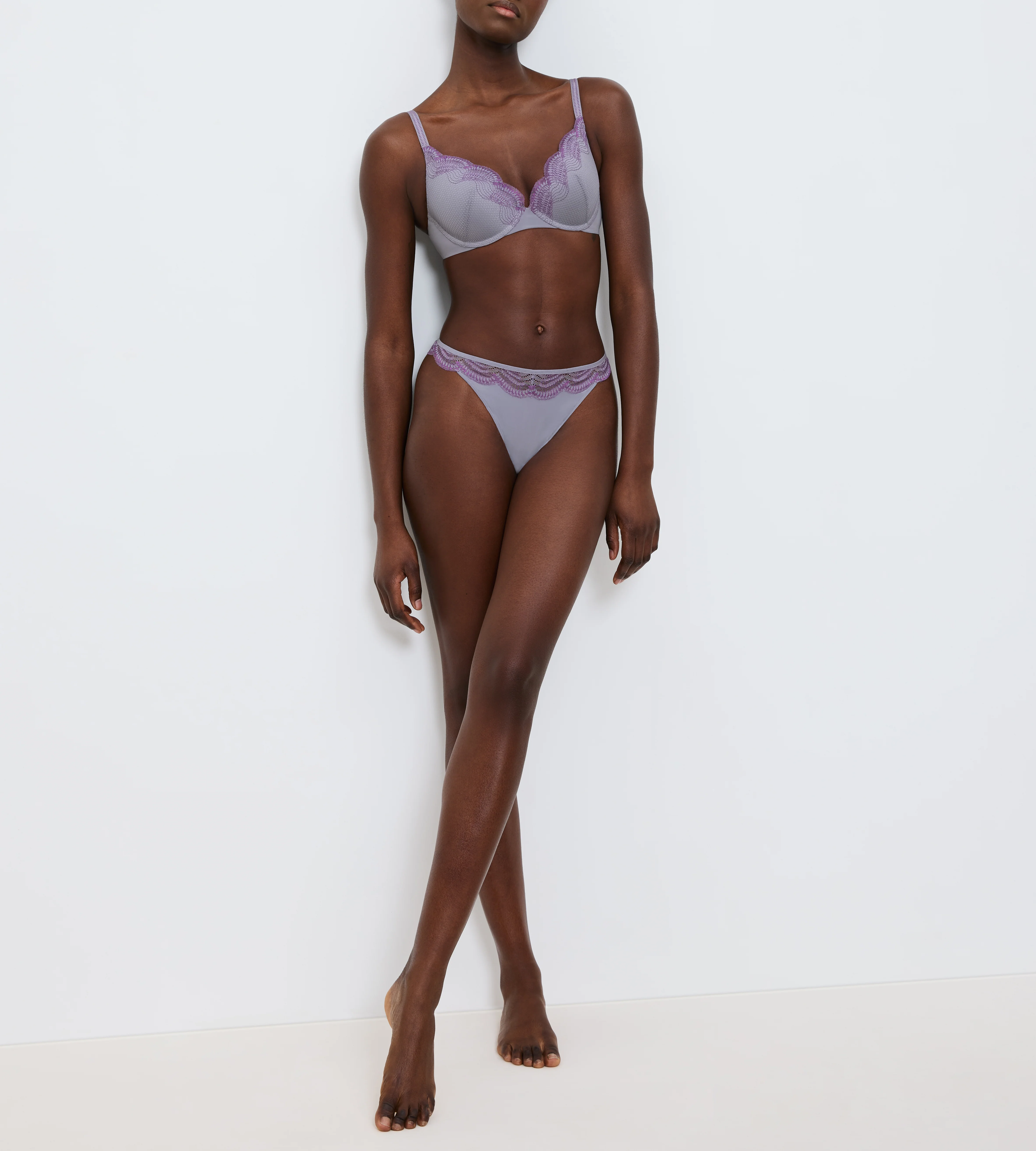 String Brésilien Triumph Comfort Glam String - Grey Shadow - Image 2