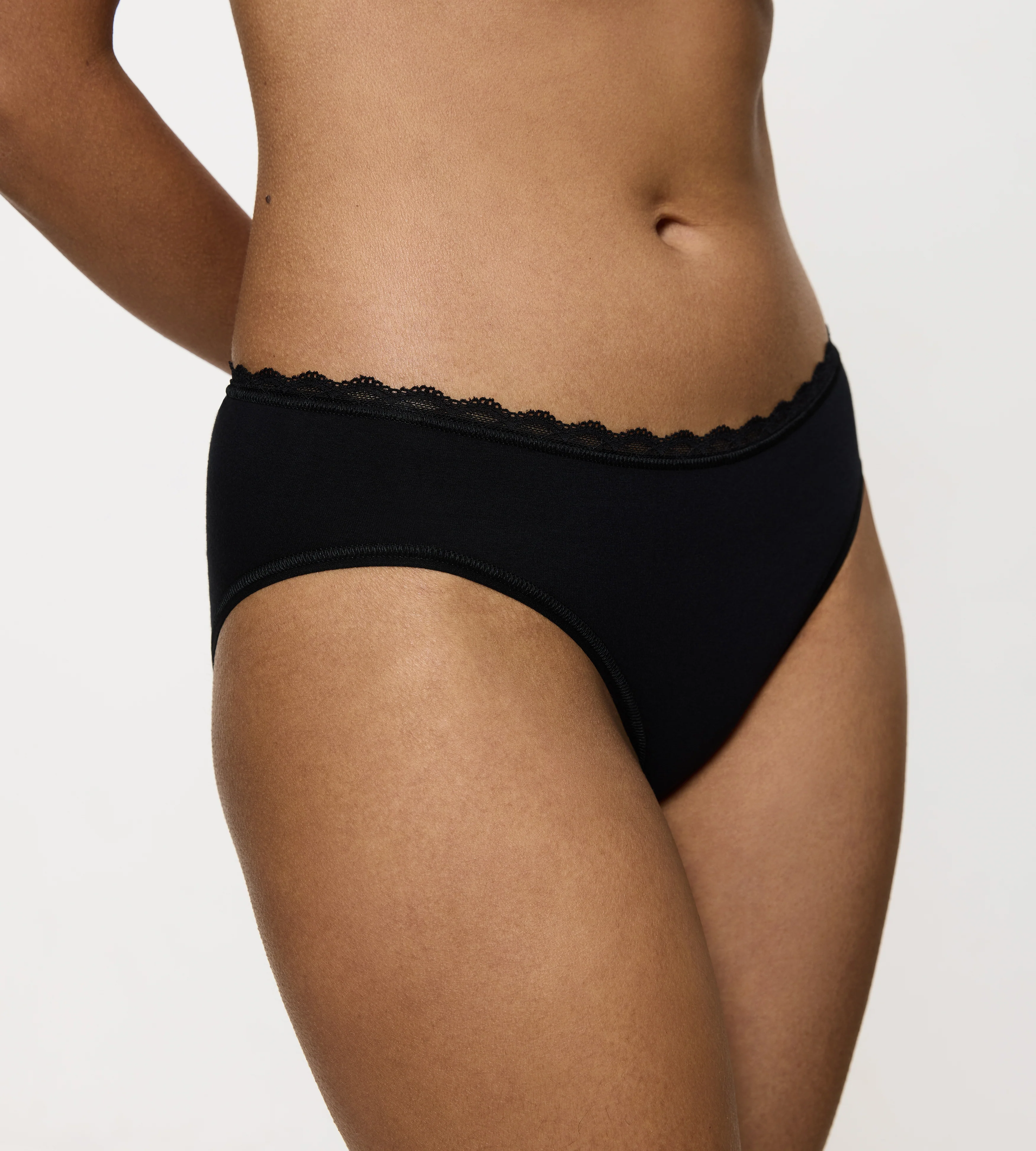Slip Échancré Lot De 2 Feel Of Cotton Tai 2P - Black - Image 3
