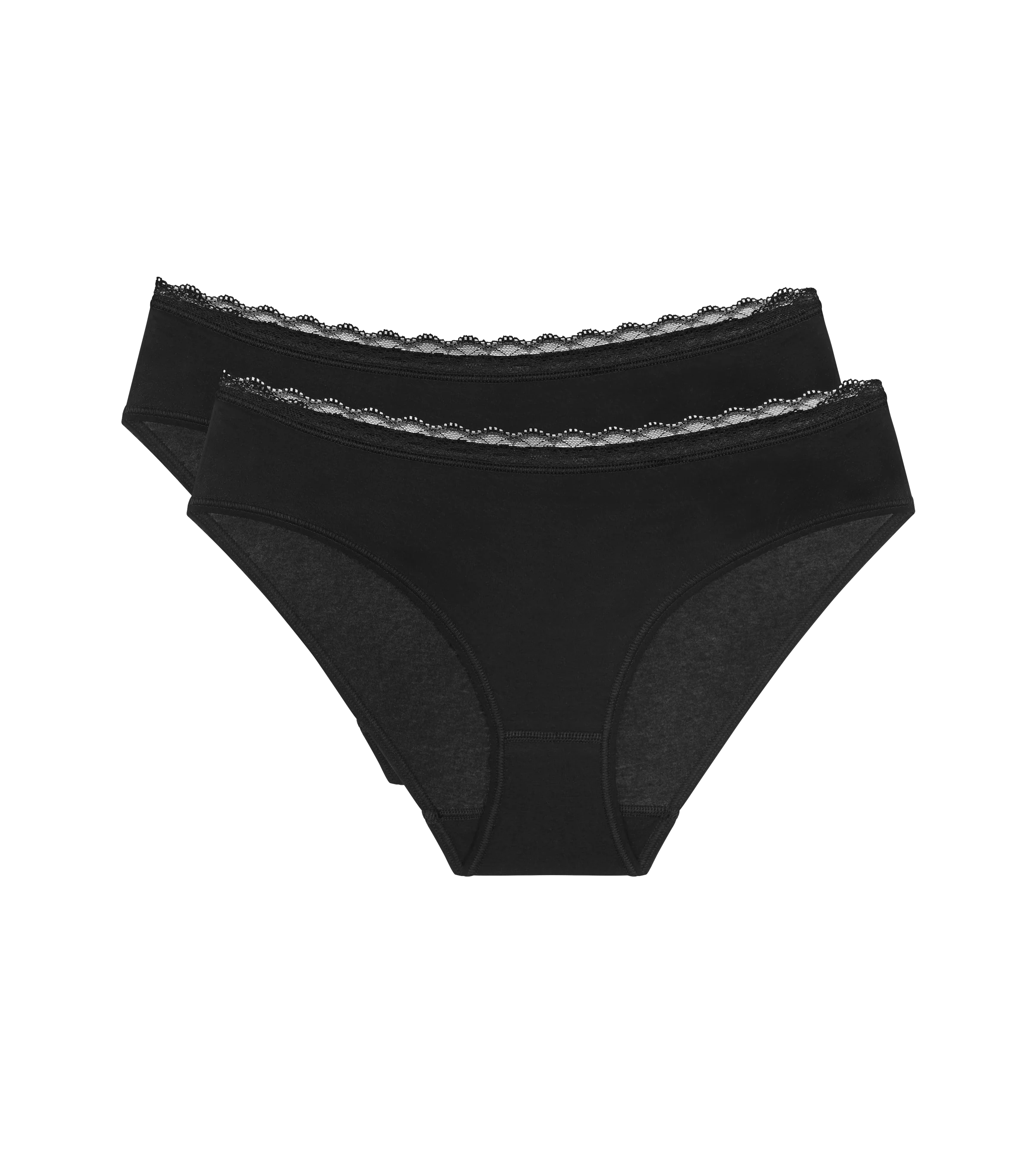 Slip Échancré Lot De 2 Feel Of Cotton Tai 2P - Black - Image 6