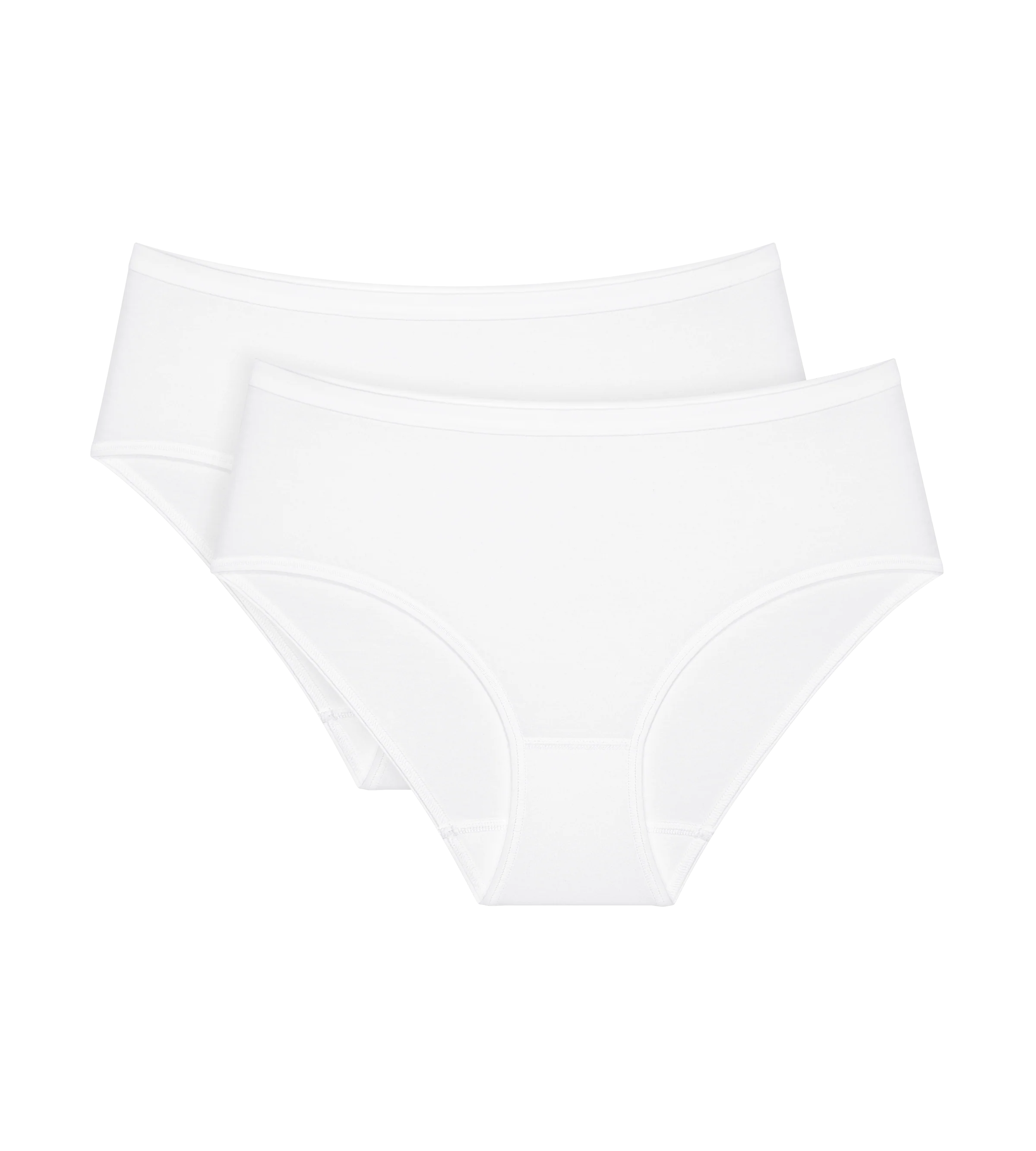 Shorty Lot De 2 Sense Of Cotton Midi 2P - White - Image 6