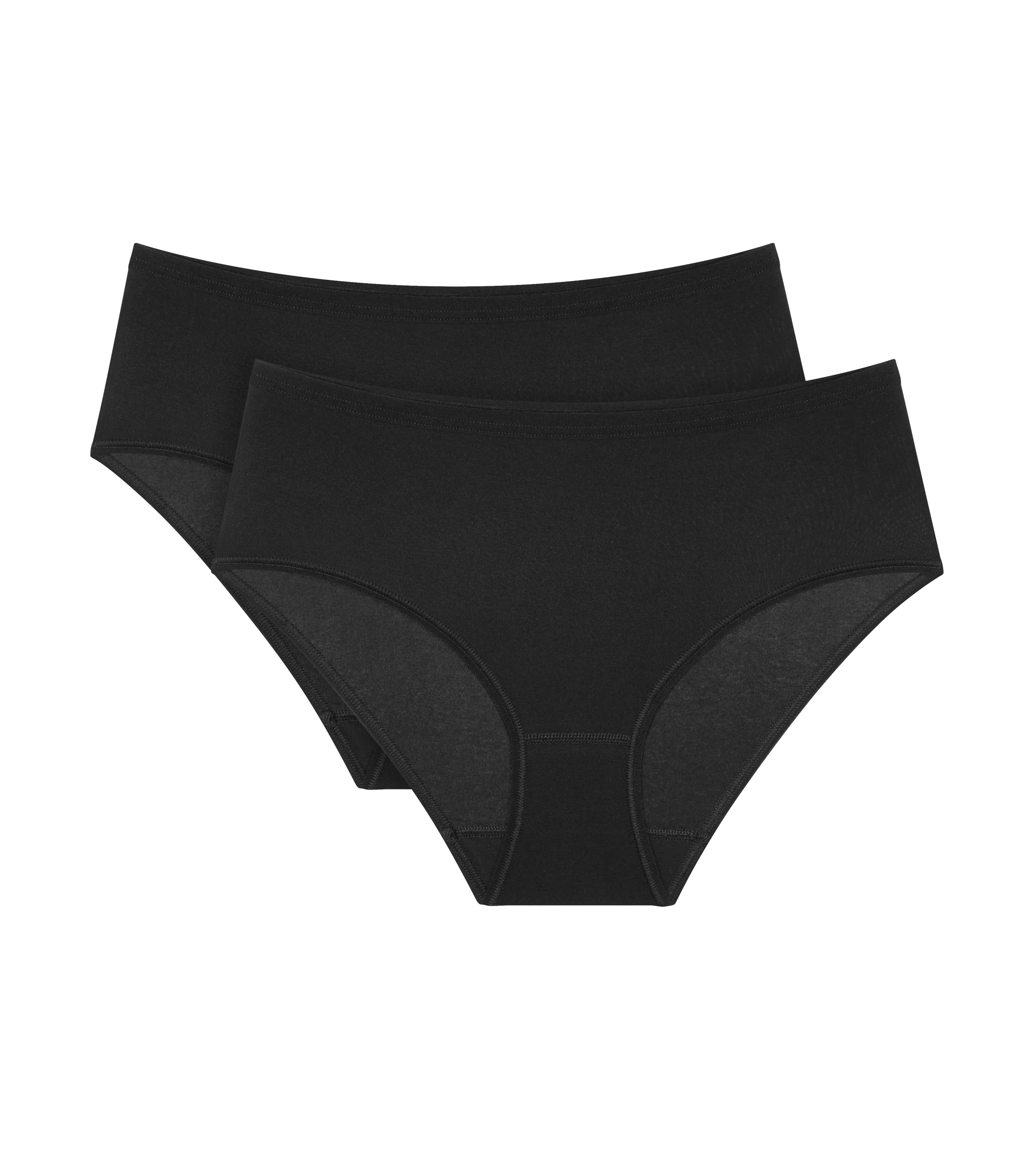 Shorty Lot De 2 Sense Of Cotton Midi 2P - Black - Image 2