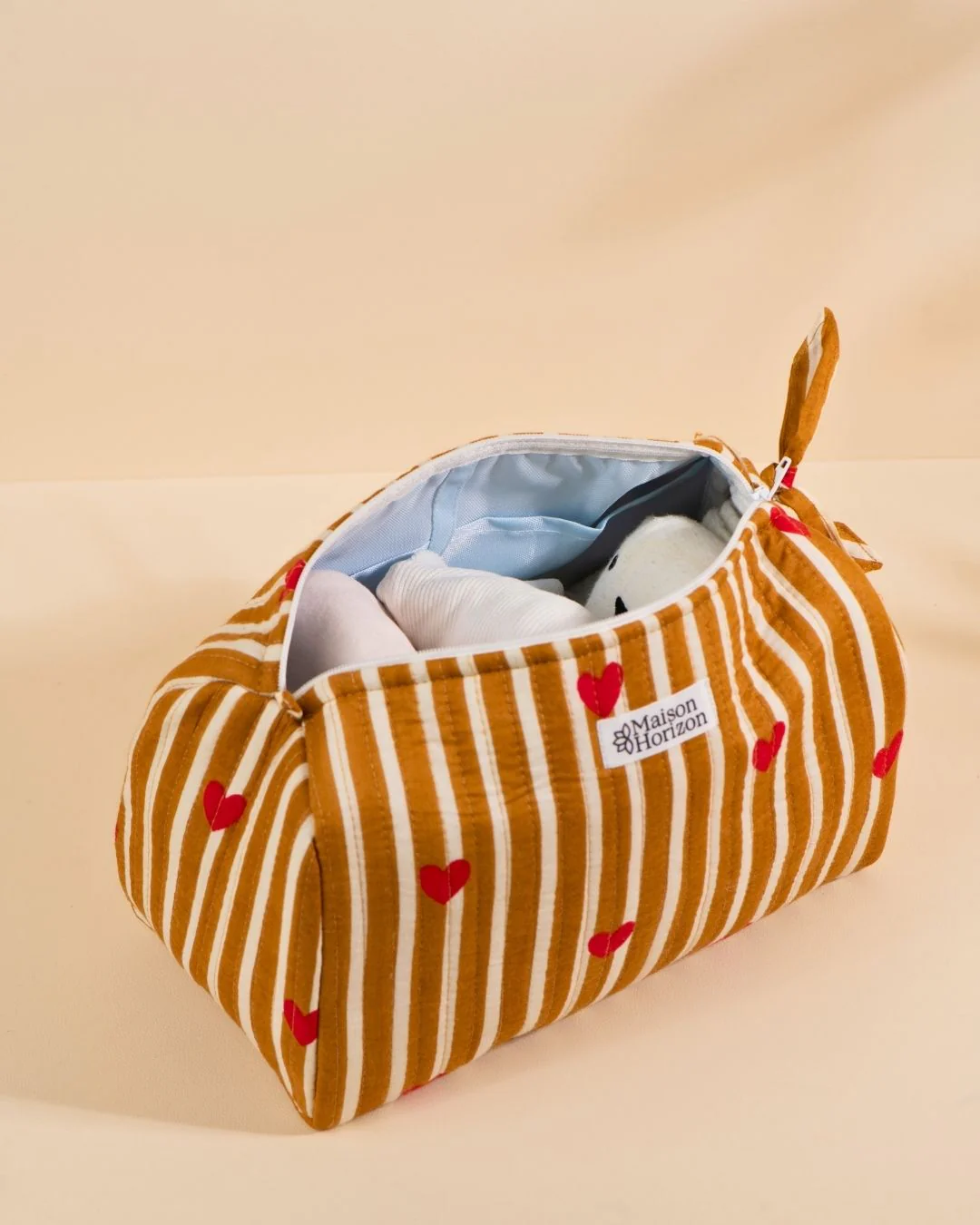 Trousse De Toilette Banita - Coeurs Beige - Image 2