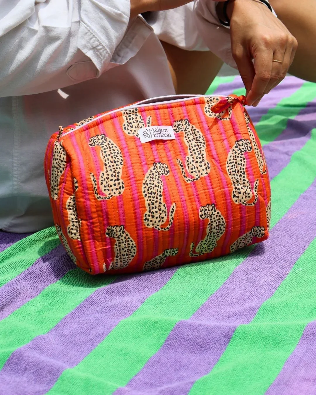 Trousse De Toilette Banita - Jungle Rayé - Image 3