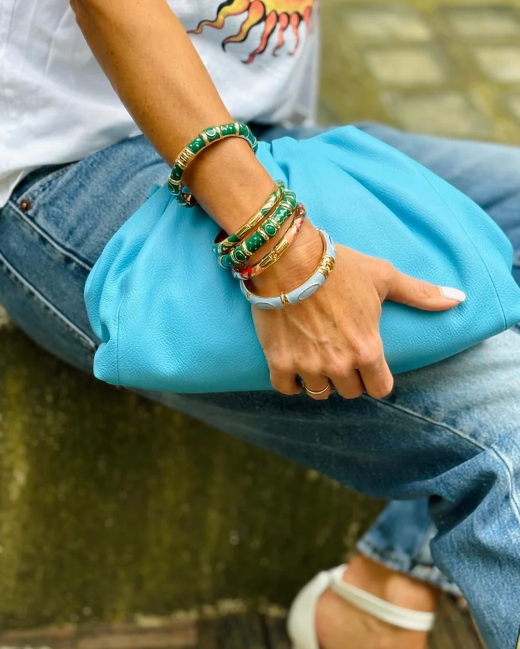Pochette Cuir - Uniq Big Blue Lagoon - Image 2