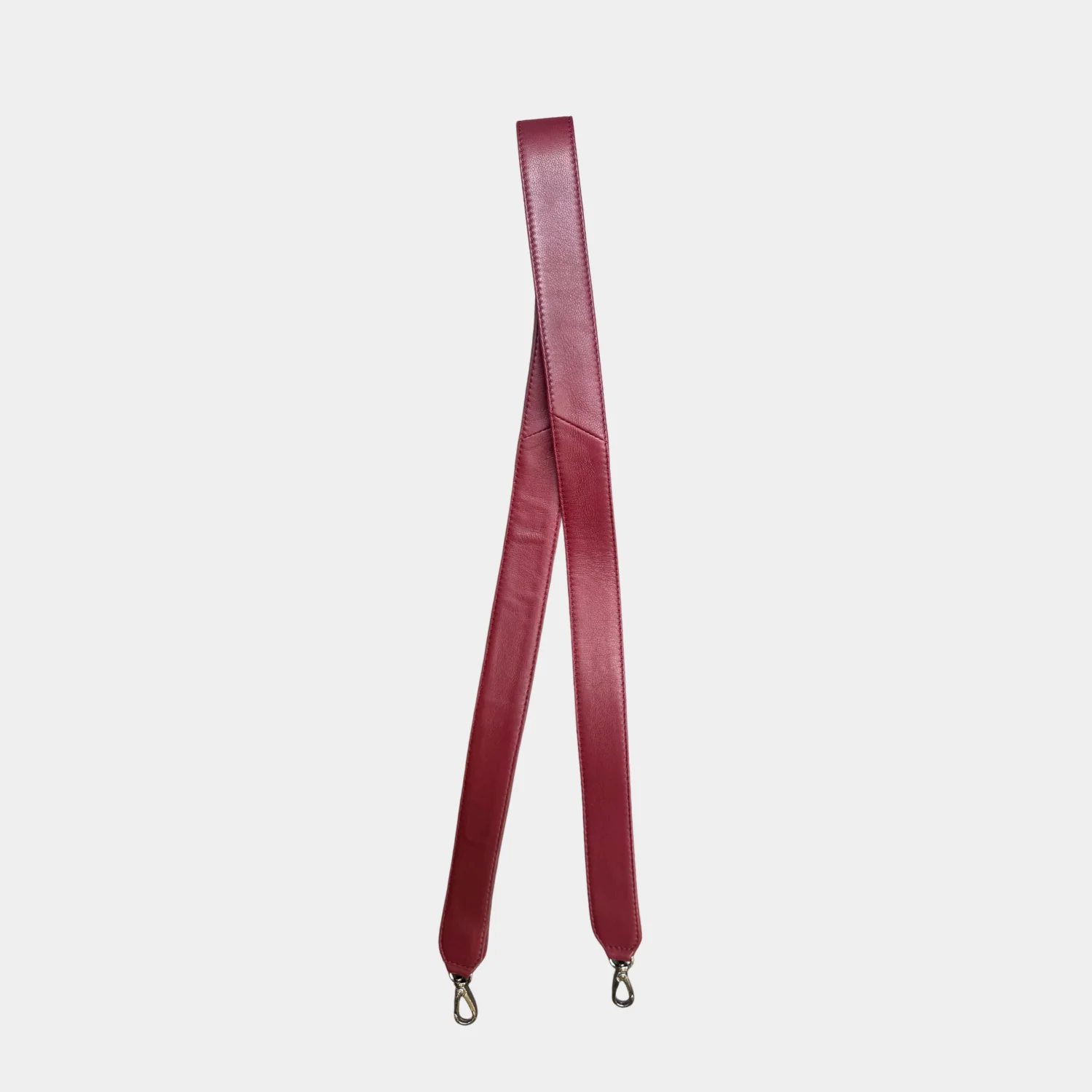 Pochette Cuir - Uniq Big Tressé Wine & White - Image 2