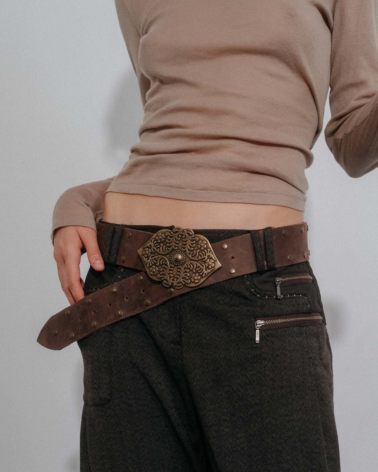 Ceinture Valérie - Marron Foncé - Image 3