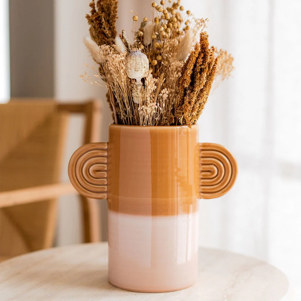 Vase En Céramique Ambre - Bicolore - Image 2