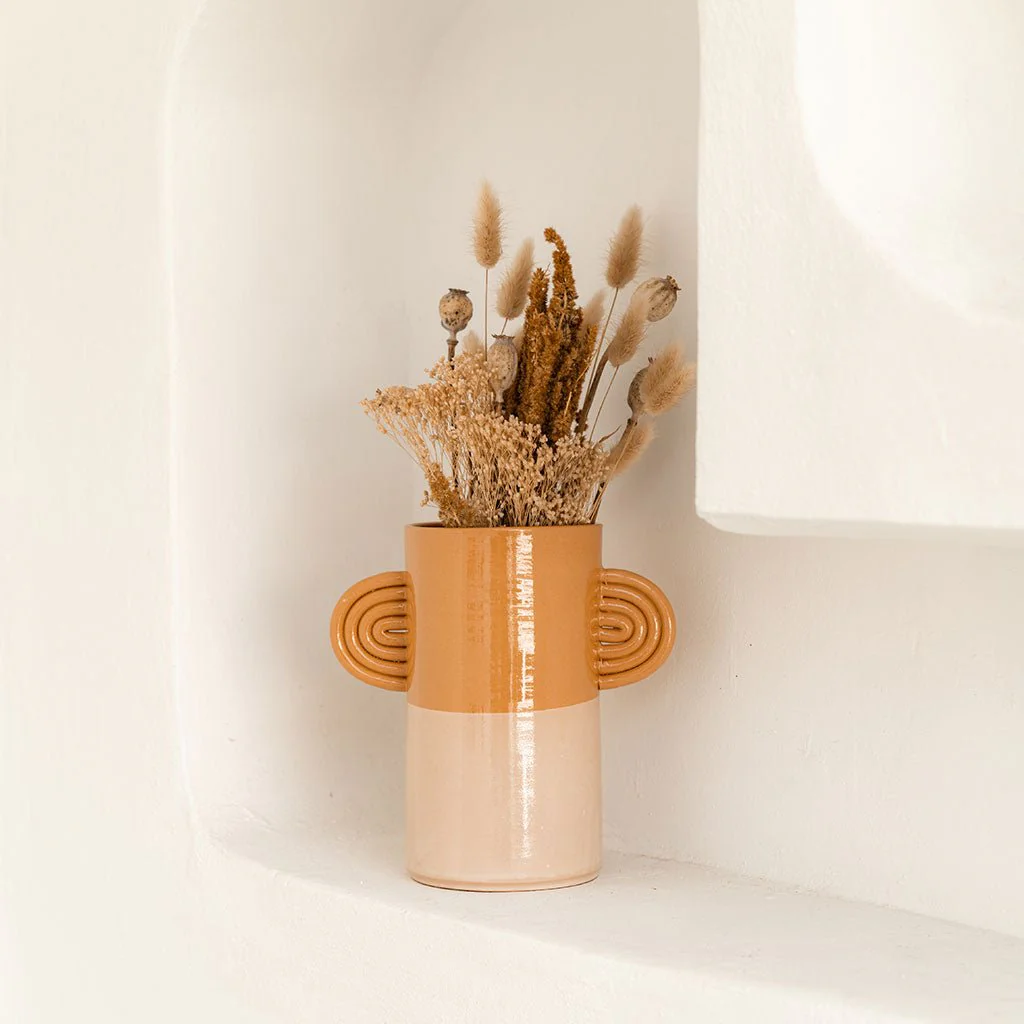Vase En Céramique Ambre - Bicolore - Image 3