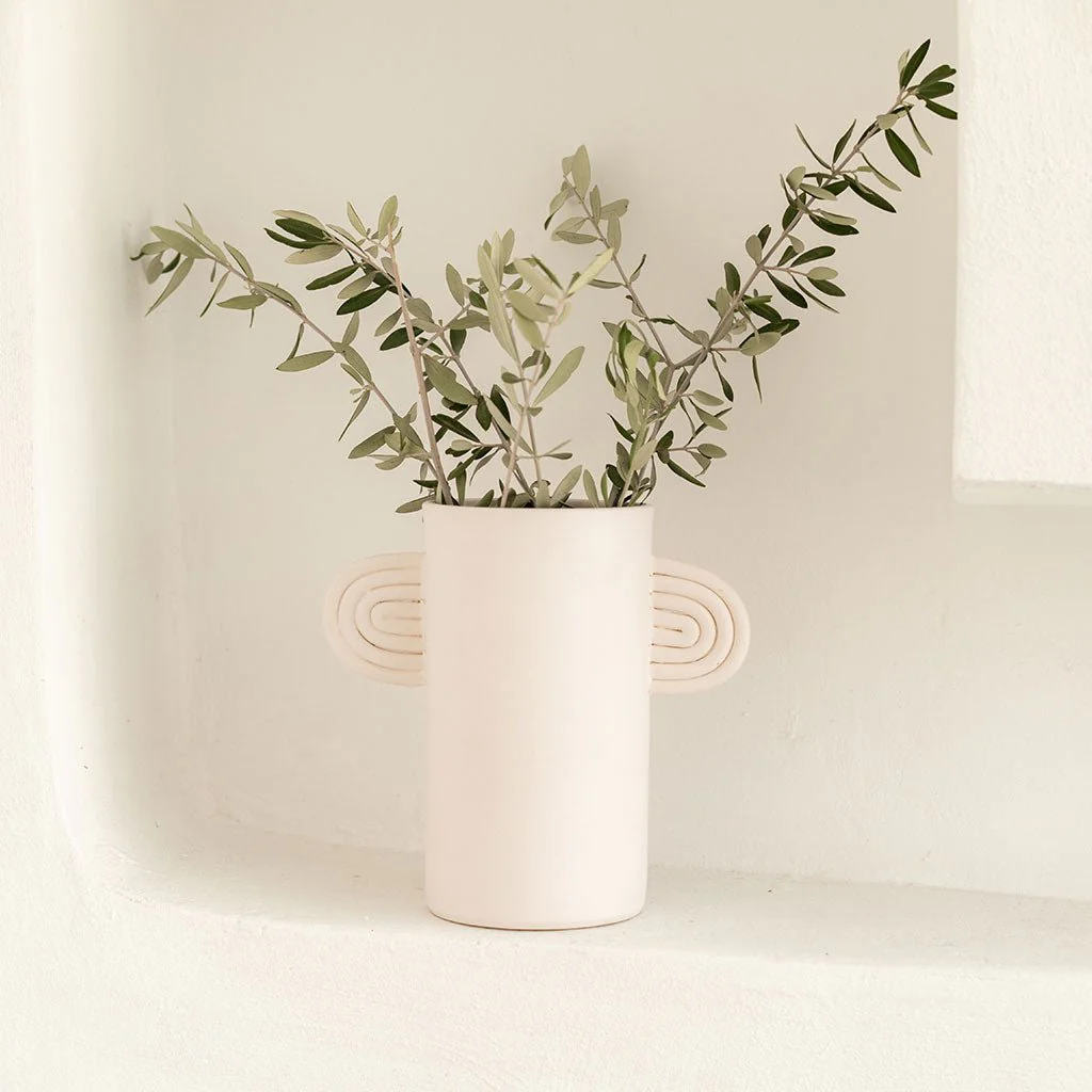Vase En Céramique Ambre - Blanc - Image 3