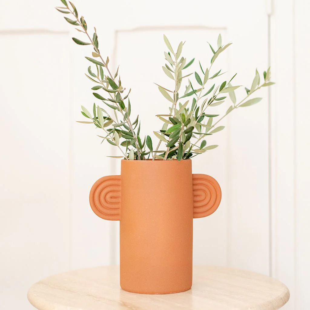 Vase En Céramique Ambre - Terracotta - Image 3