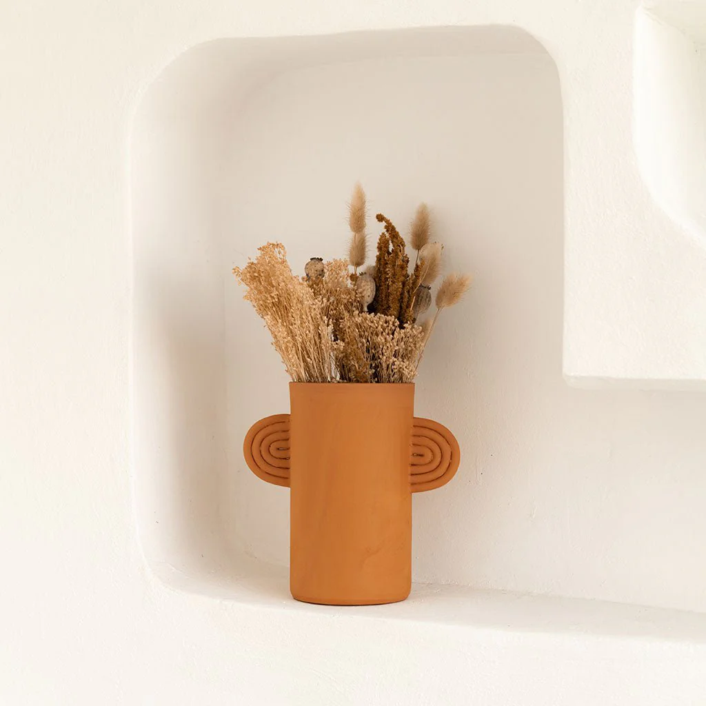Vase En Céramique Ambre - Terracotta - Image 4