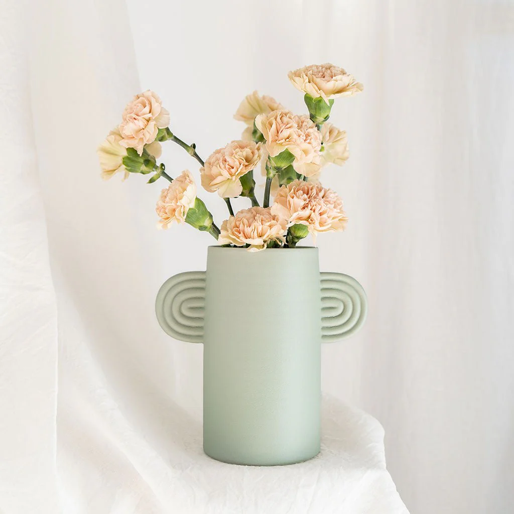 Vase En Céramique Ambre - Vert - Image 3