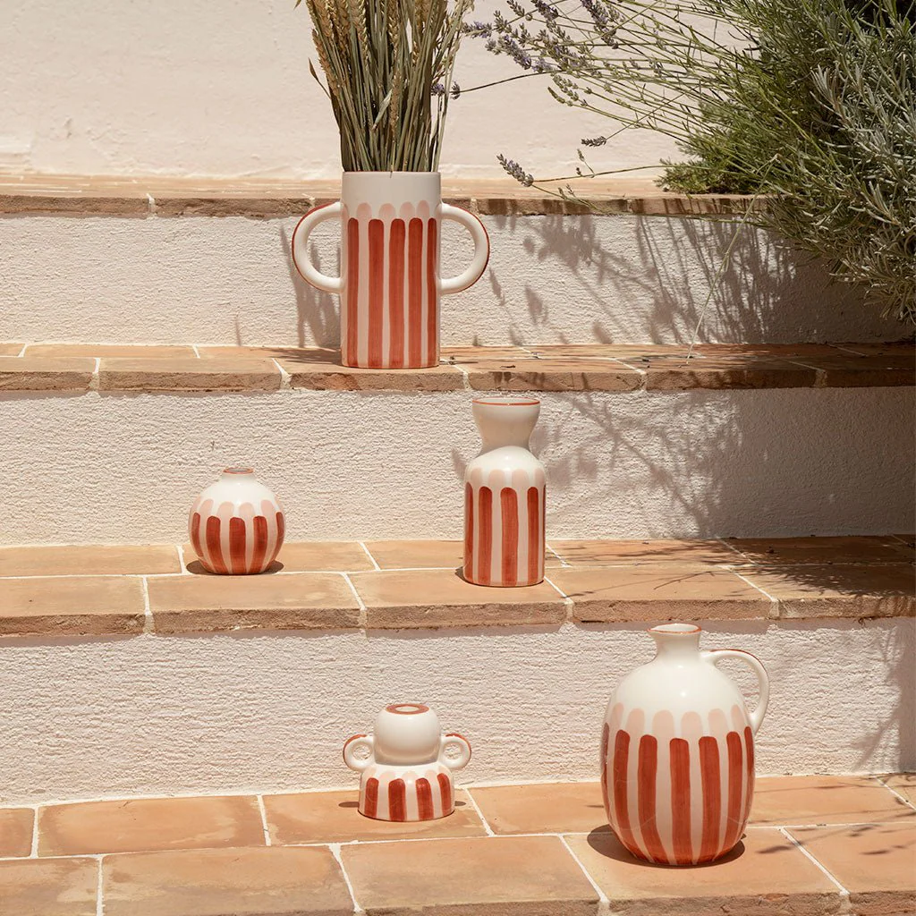 Vase En Céramique Mediterranea - Rayures - Image 5