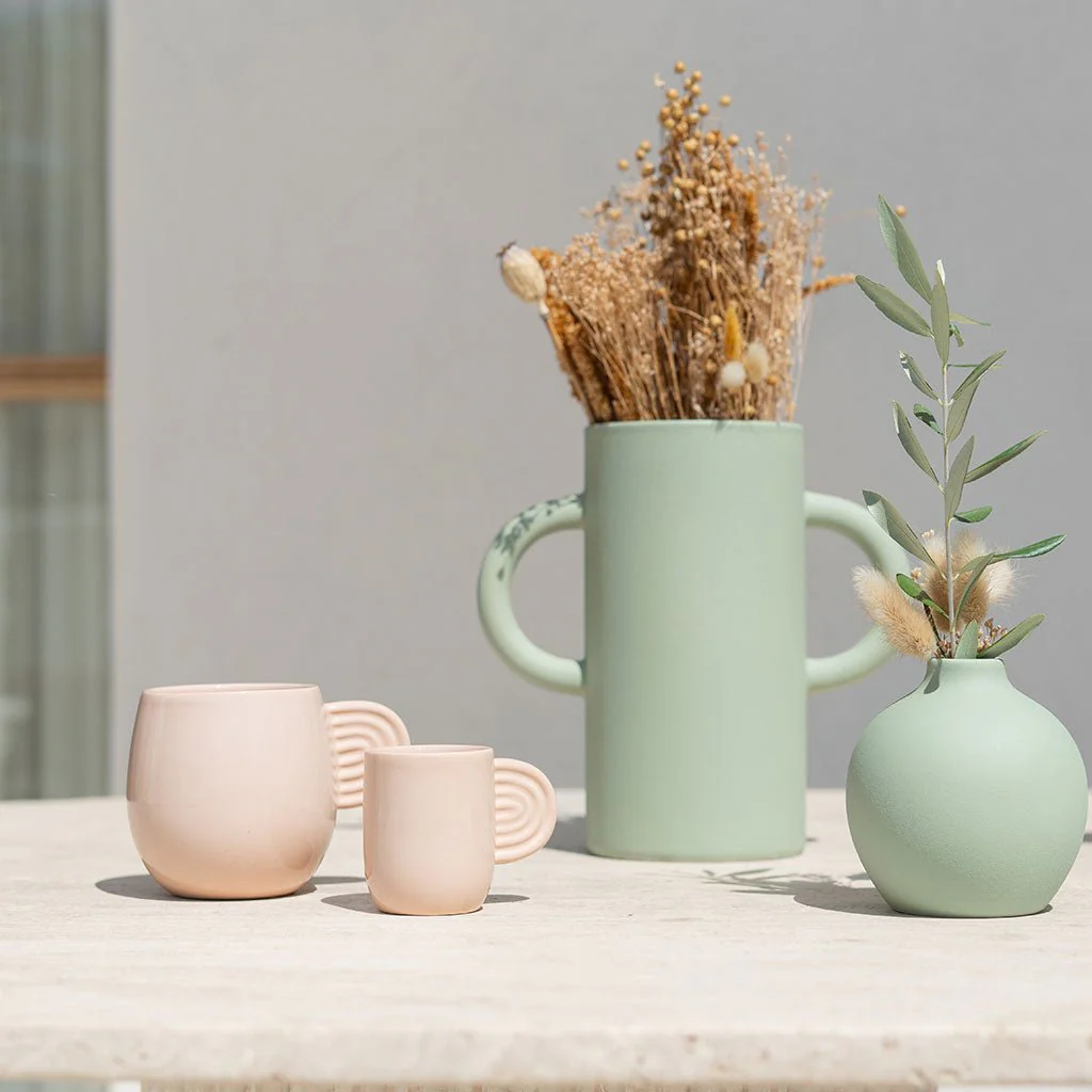 Vase En Céramique Mediterranea - Vert - Image 4