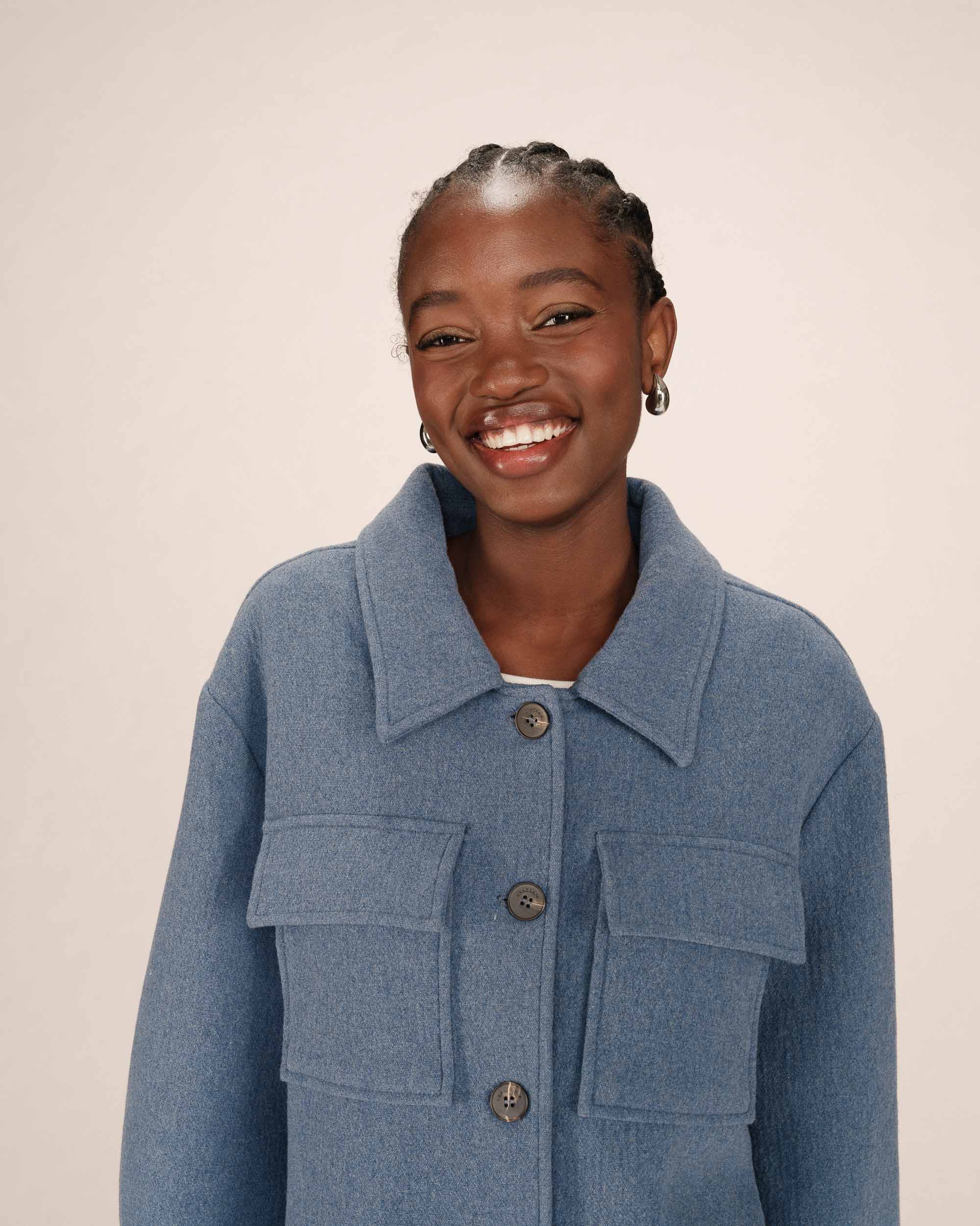 Veste Boxy Bleu Denim Novembre - Image 2
