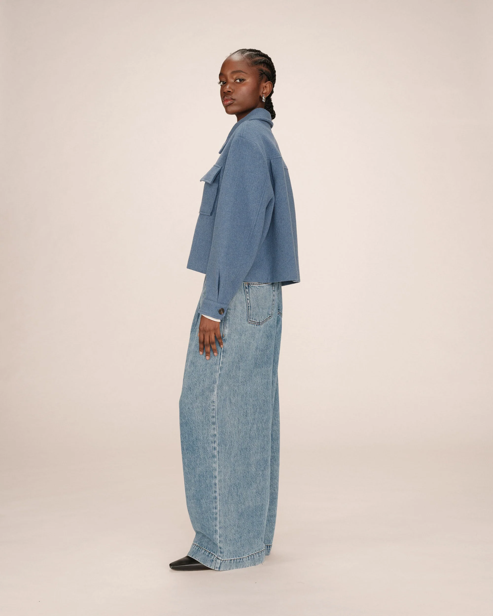 Veste Boxy Bleu Denim Novembre - Image 5