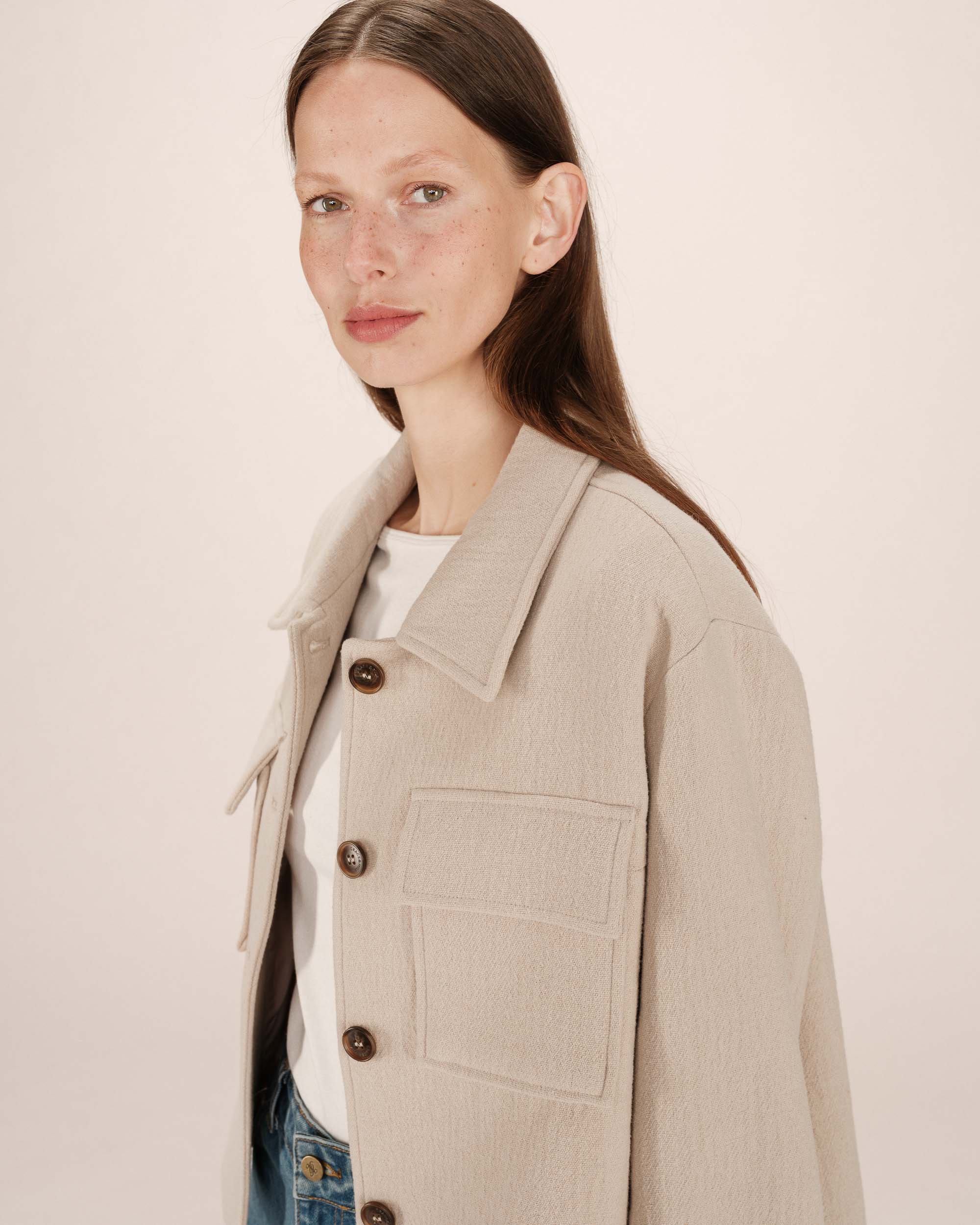 Veste Boxy Greige Novembre - Image 4