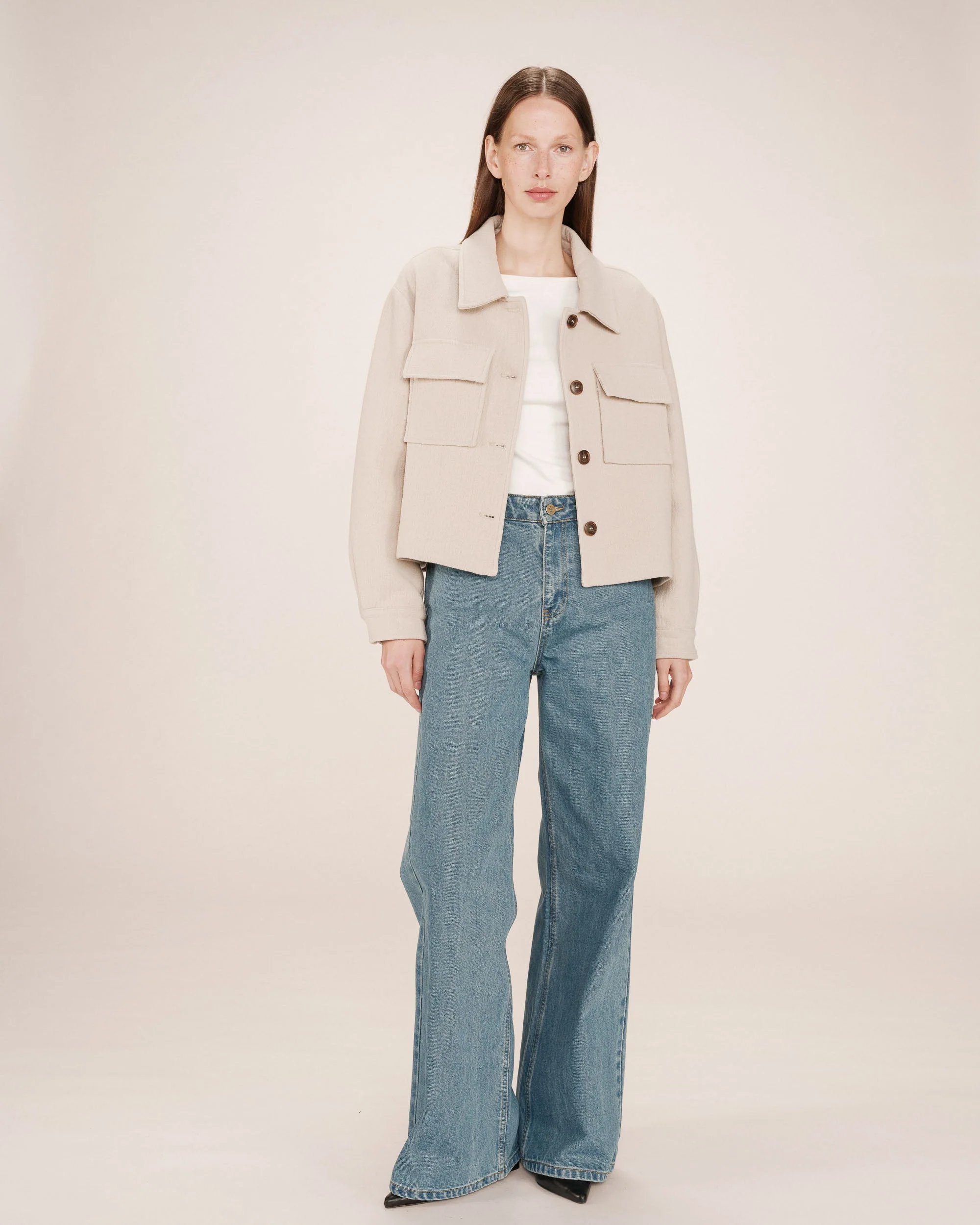 Veste Boxy Greige Novembre - Image 5