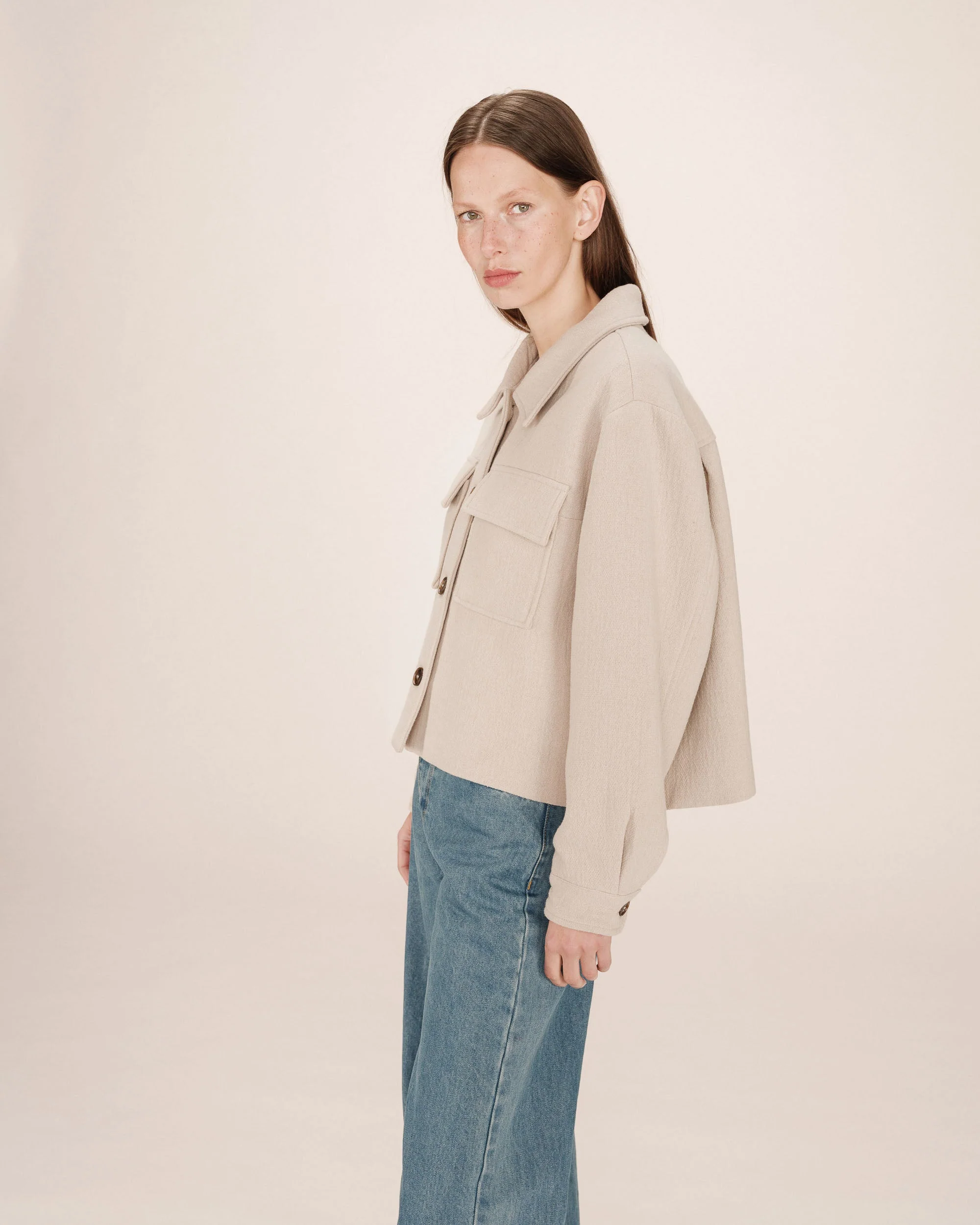 Veste Boxy Greige Novembre - Image 6