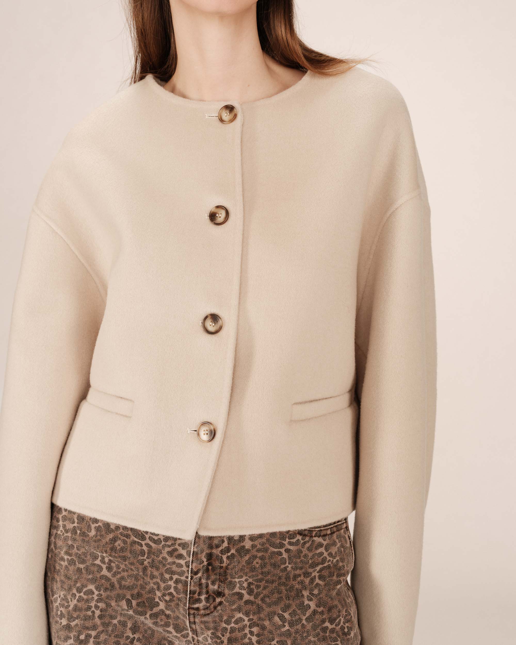 Veste Boxy Greige Stomy - Image 2