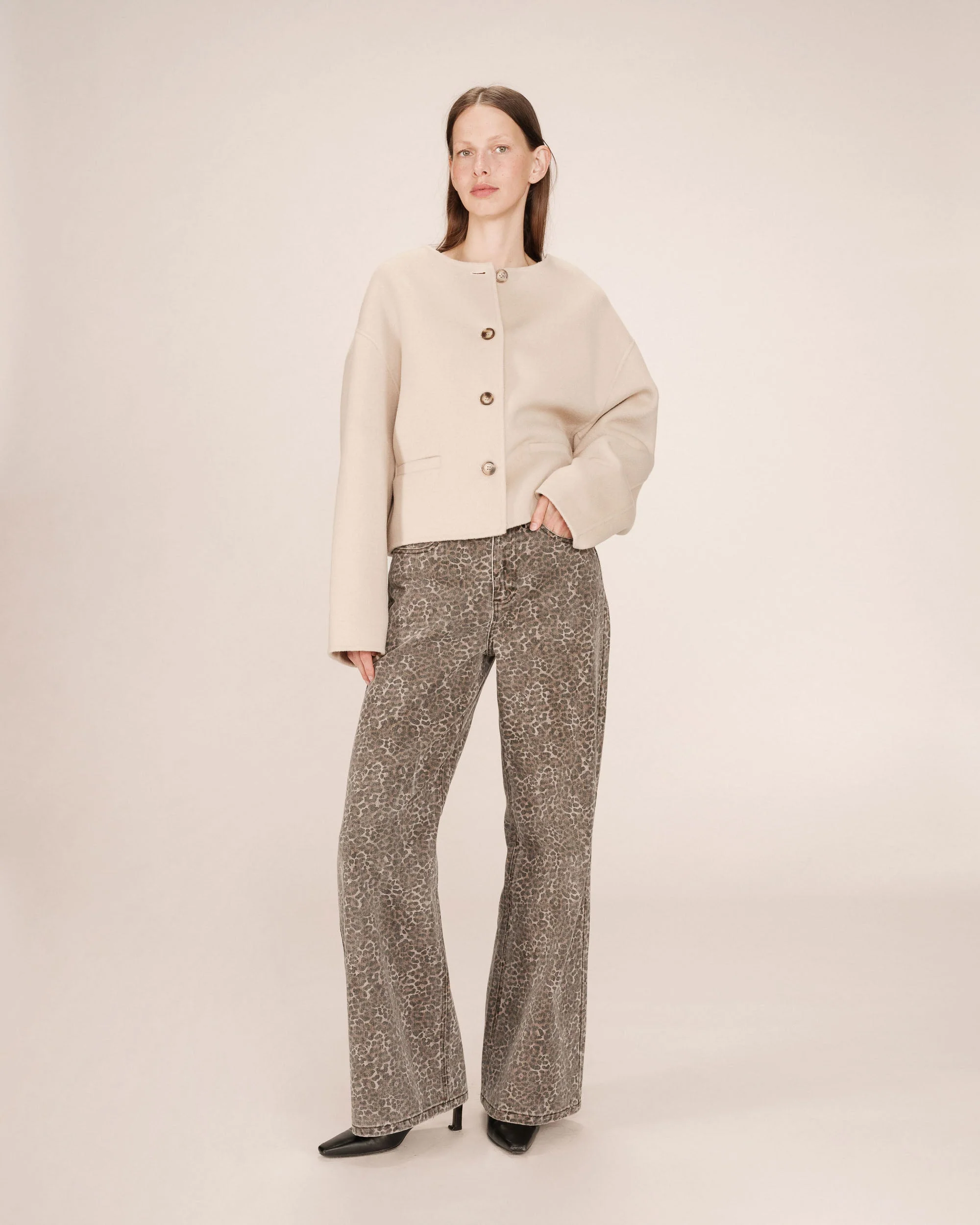 Veste Boxy Greige Stomy - Image 3