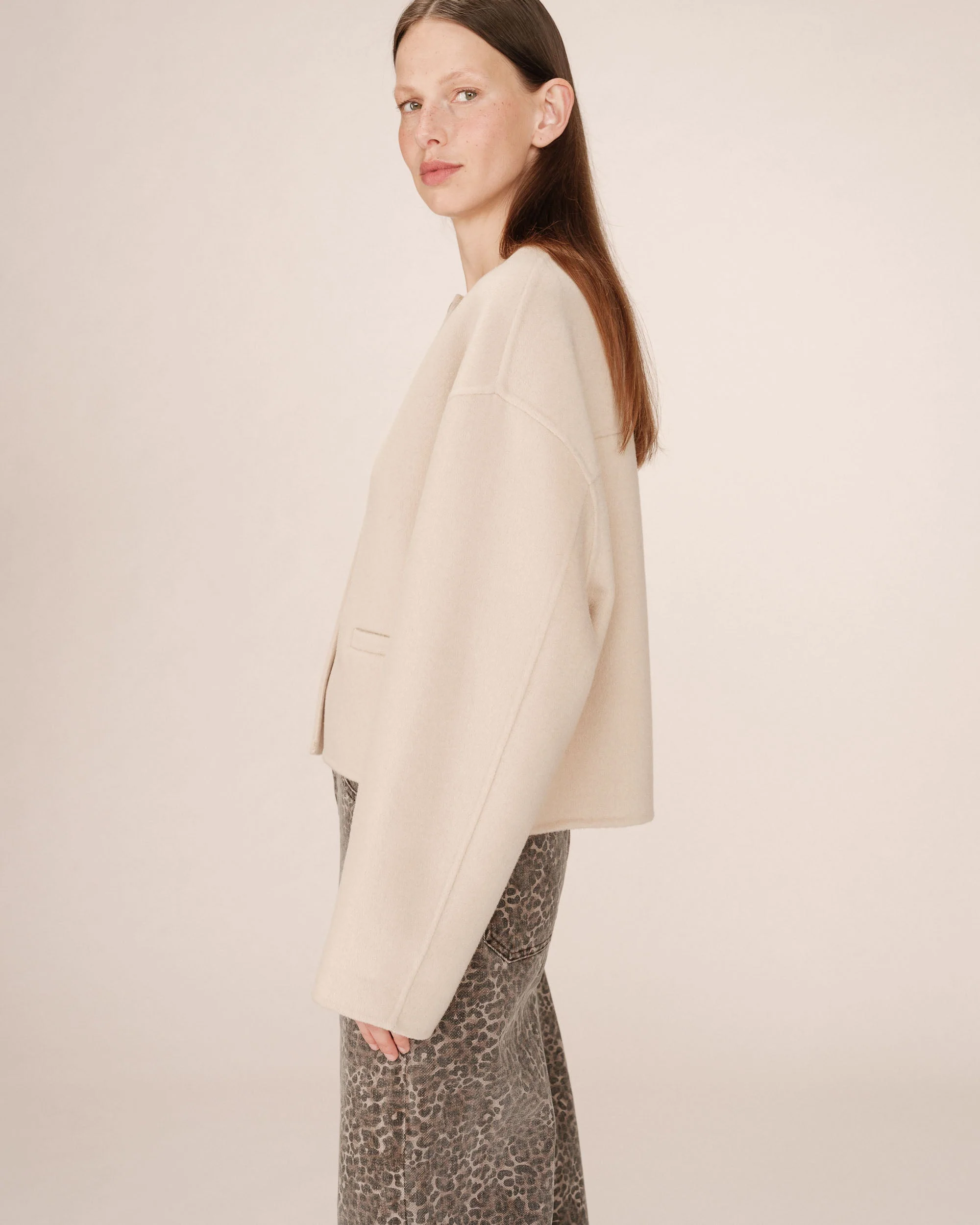 Veste Boxy Greige Stomy - Image 5