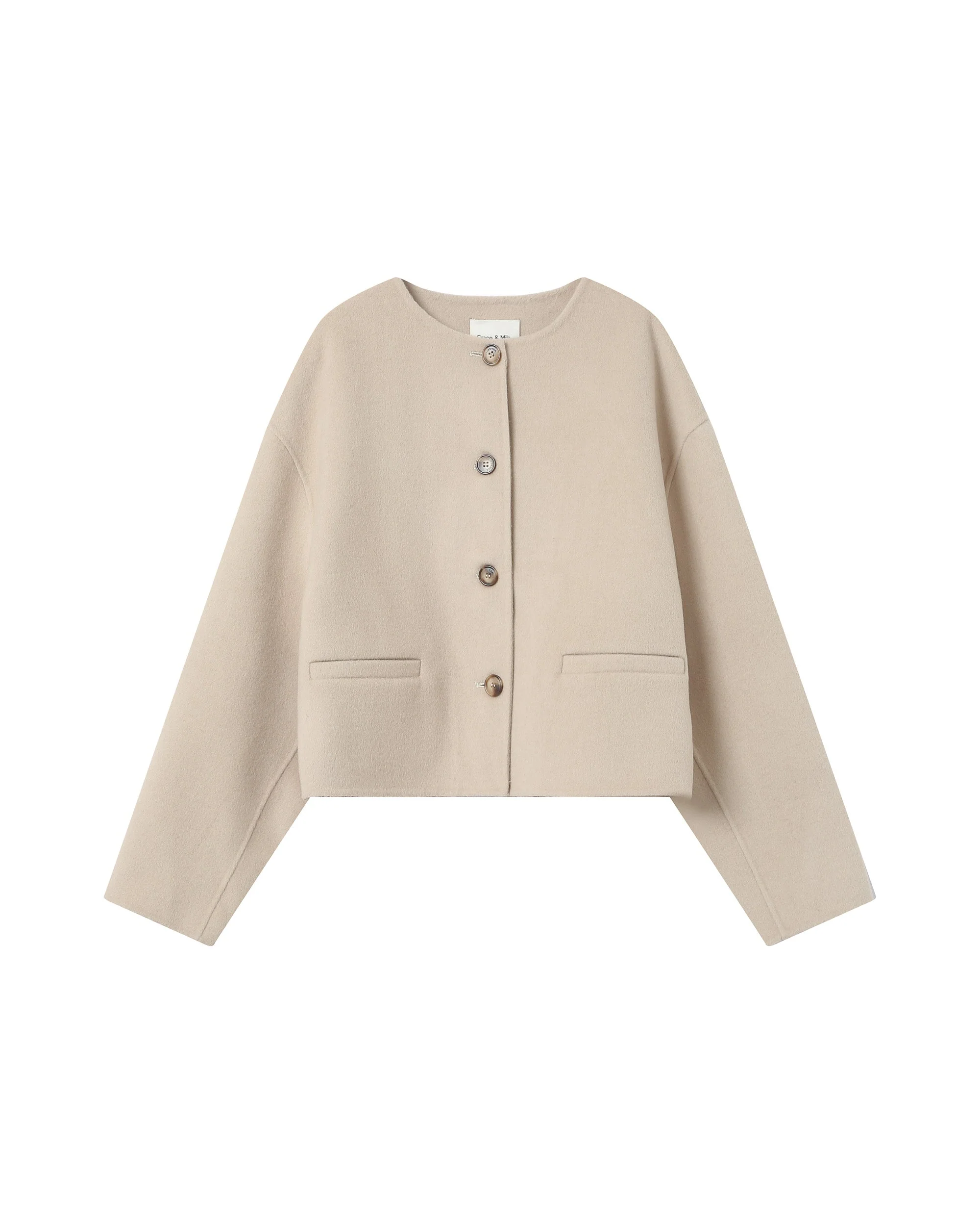 Veste Boxy Greige Stomy - Image 7