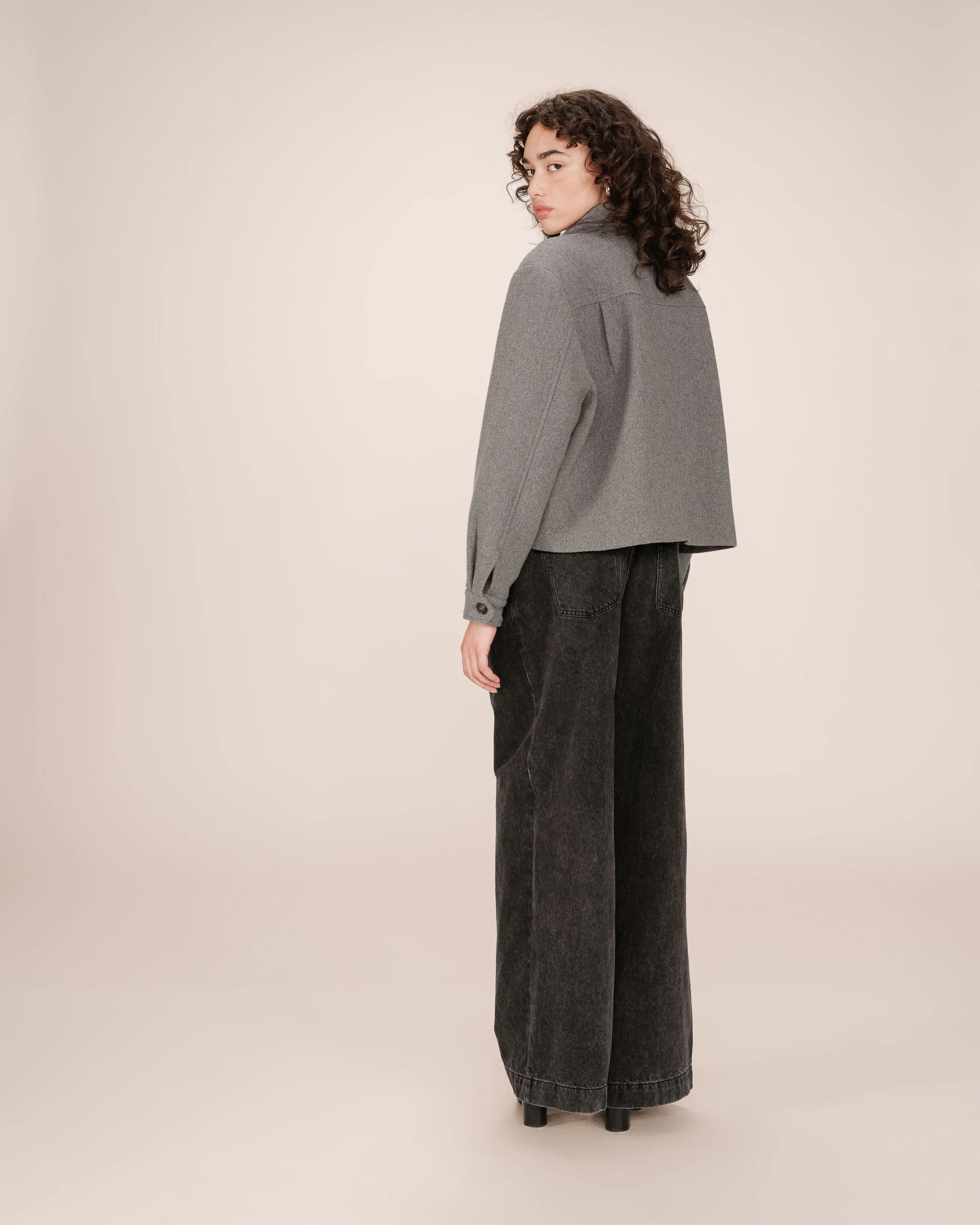 Veste Boxy Gris Novembre - Image 6