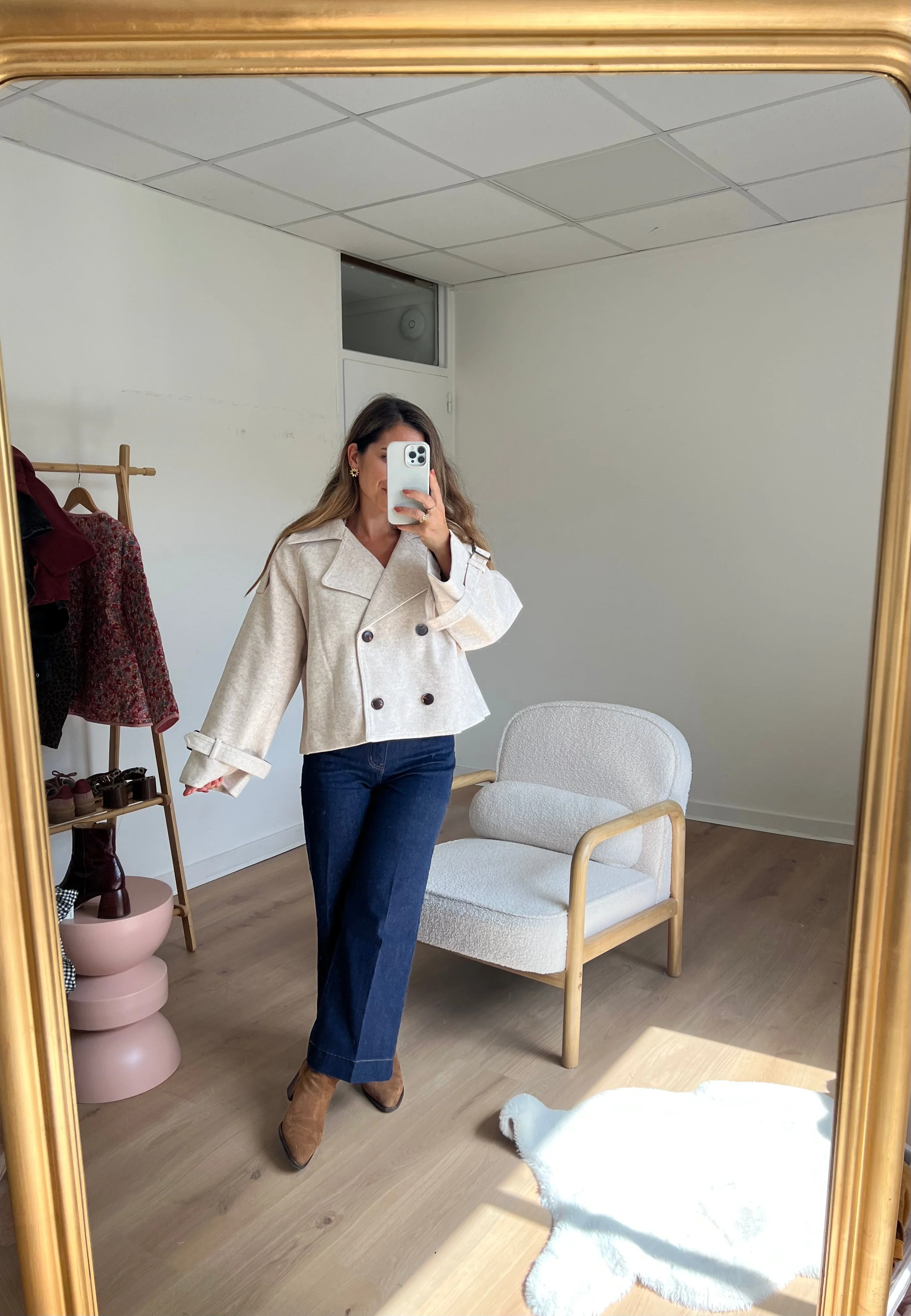 Veste Chaude Lise Beige - Image 4